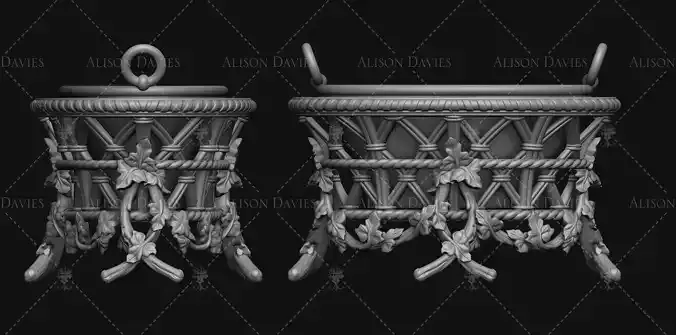 Jardiniere Planter French 3D print model 3D print model