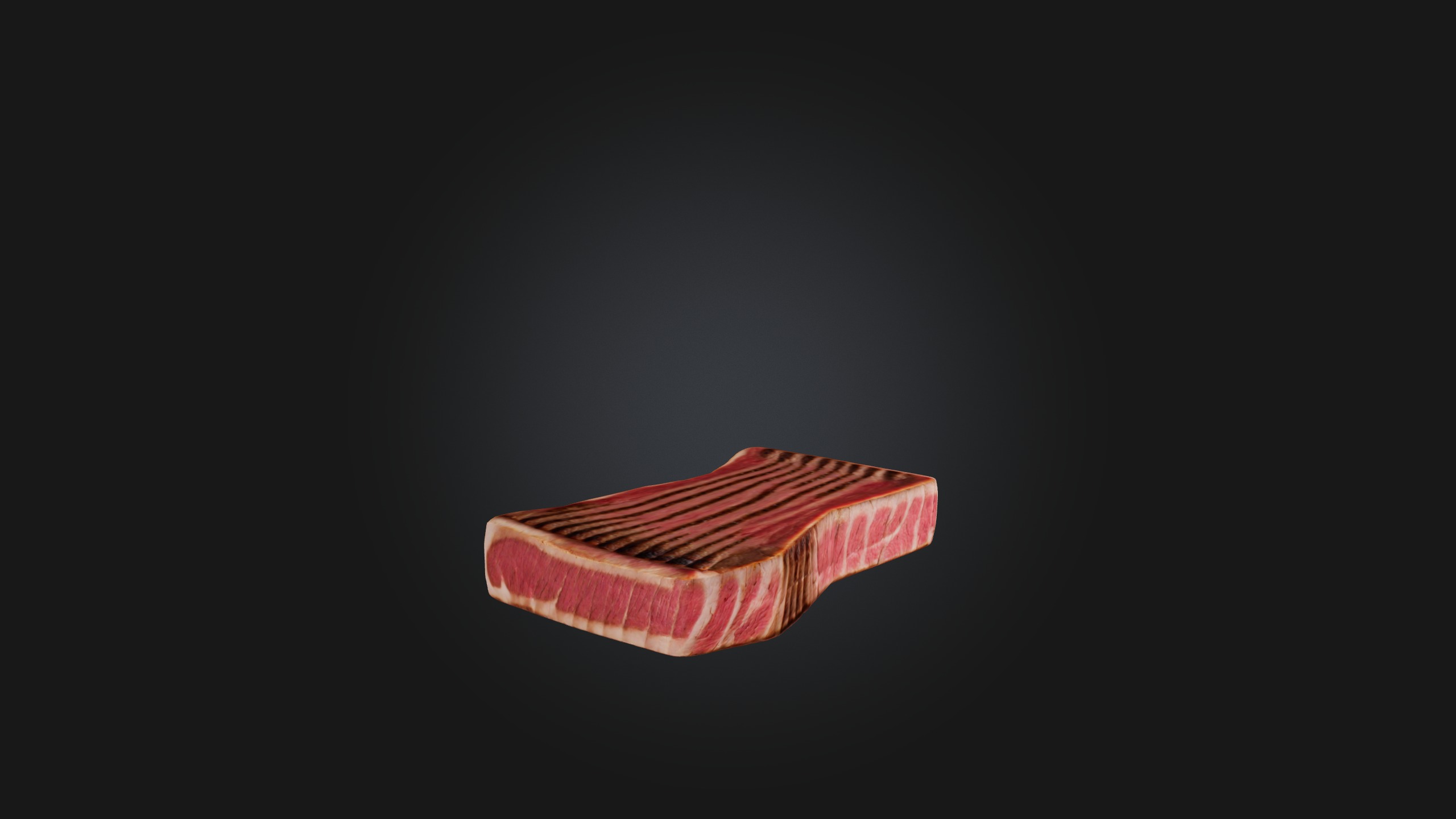 Flank Steak Model Low-poly 3D model_9