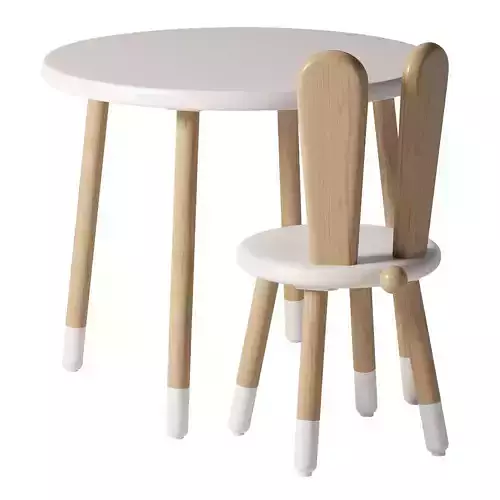 Table and chair for a child