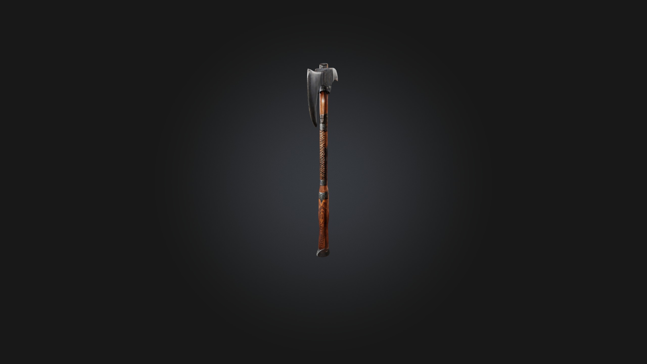 Fire Axe Low-poly 3D model_2