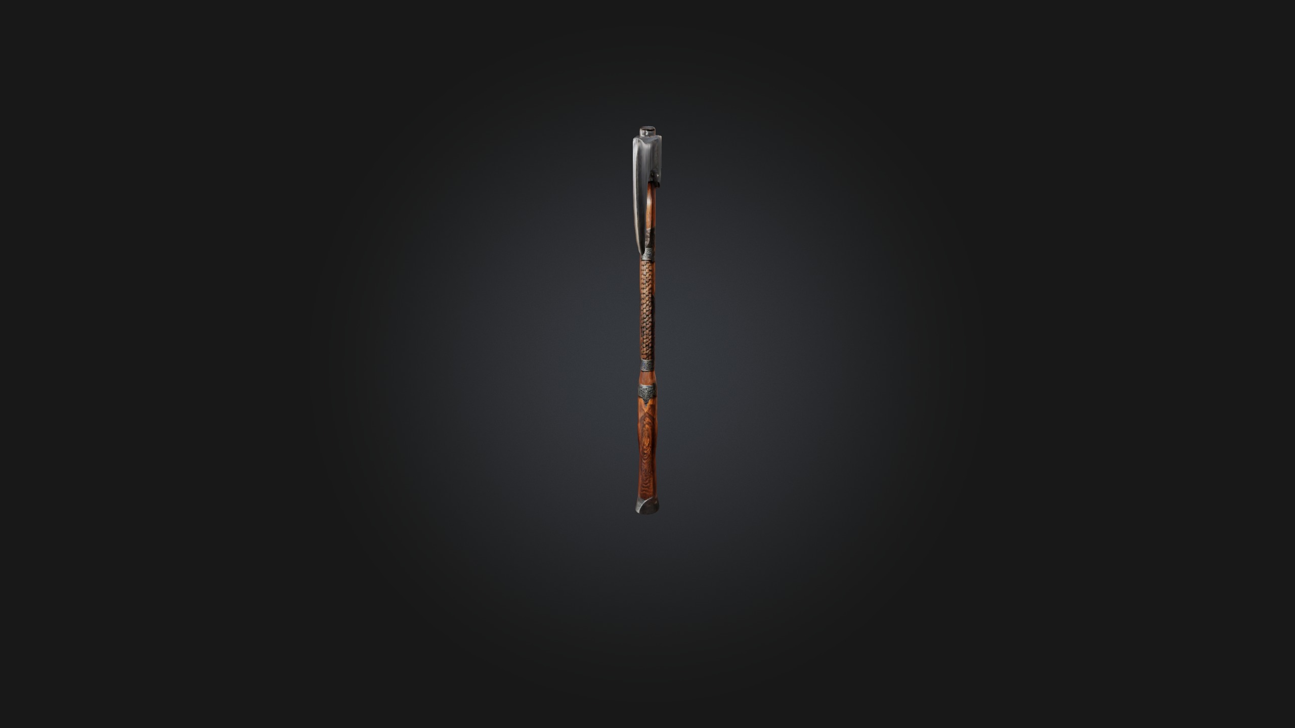 Fire Axe Low-poly 3D model_3