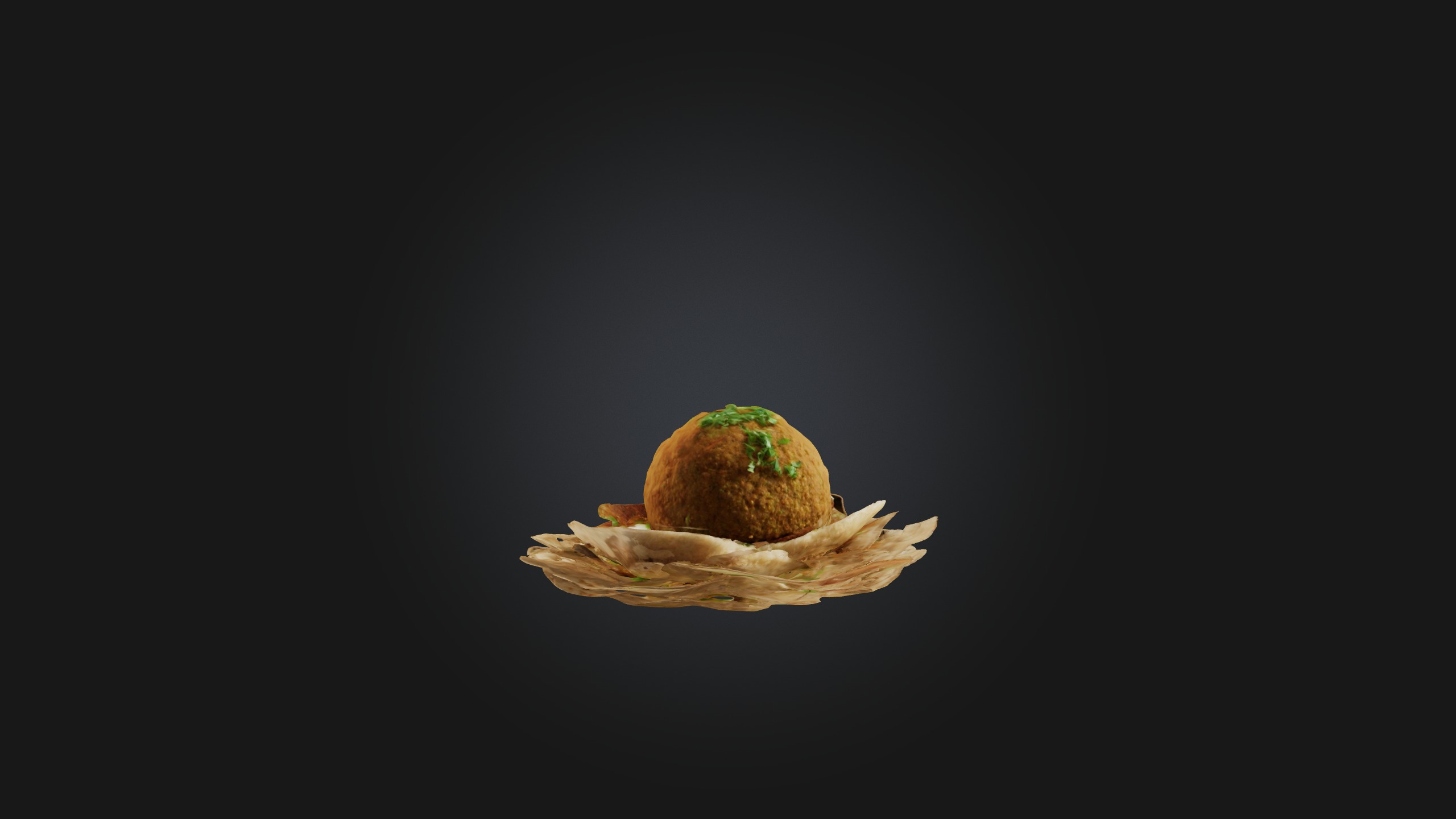Falafel Model Low-poly 3D model_5