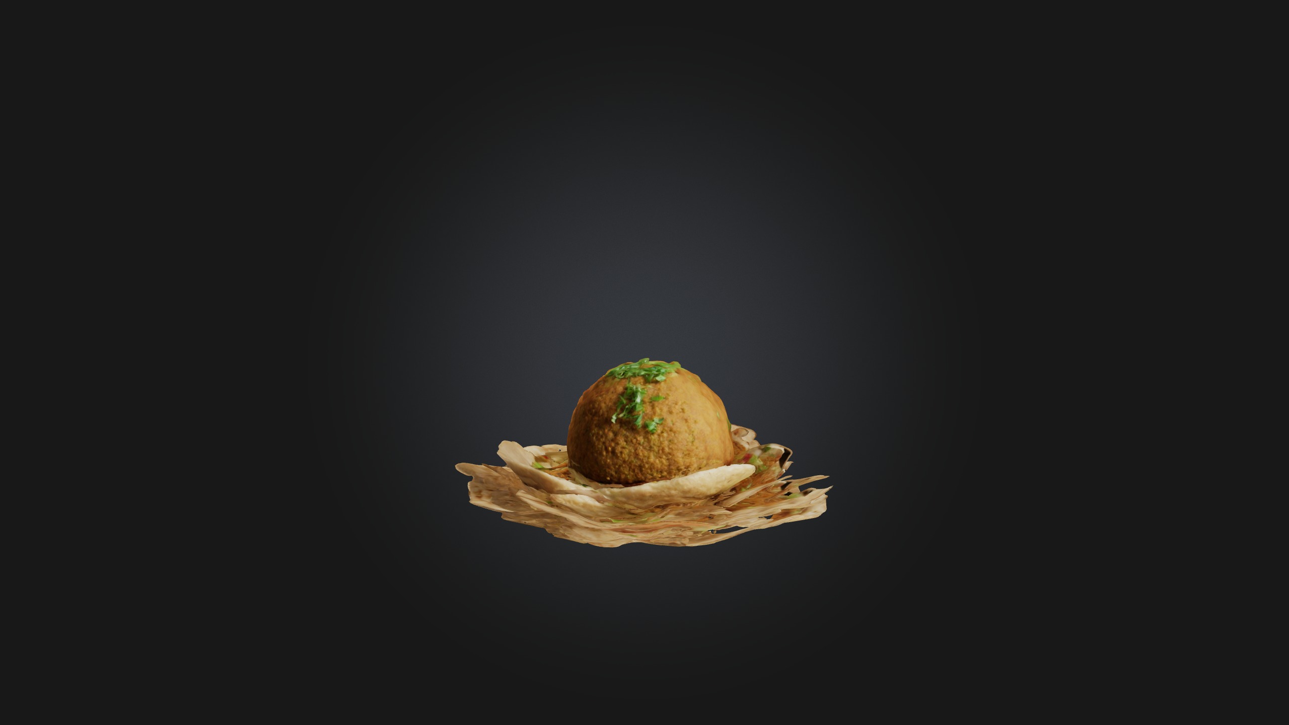 Falafel Model Low-poly 3D model_3