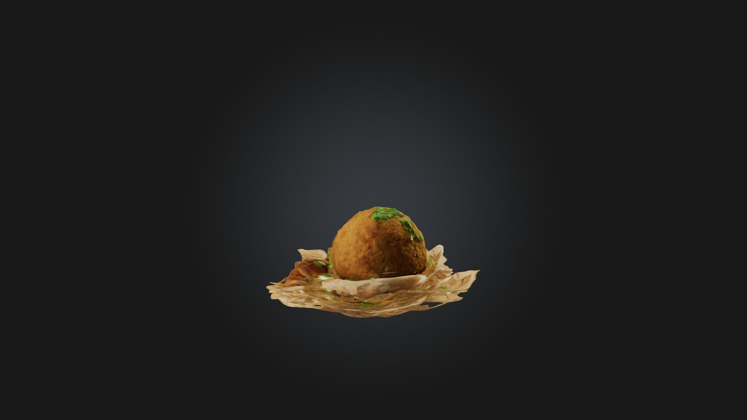 Falafel Model Low-poly 3D model_7