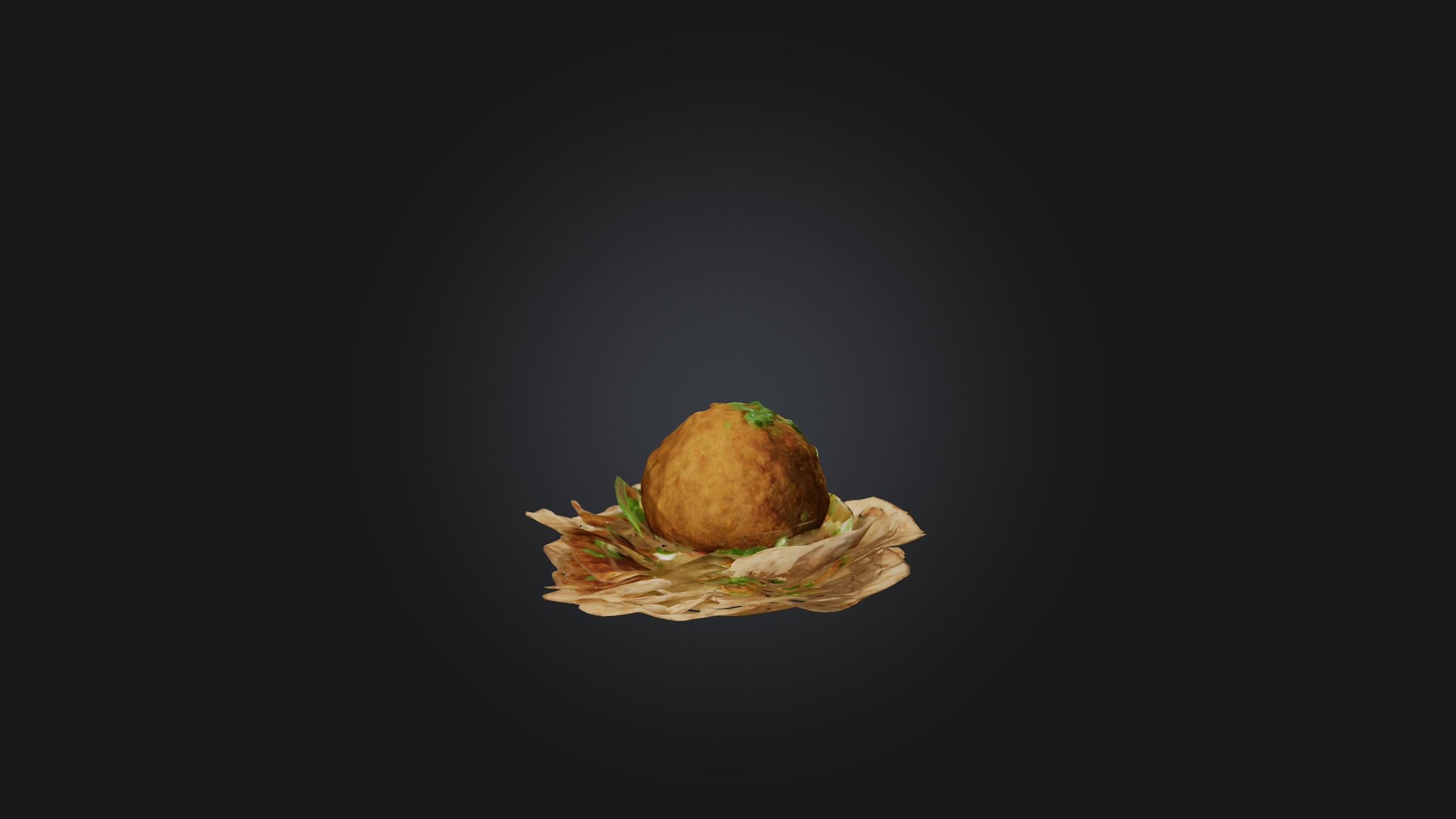Falafel Model Low-poly 3D model_8