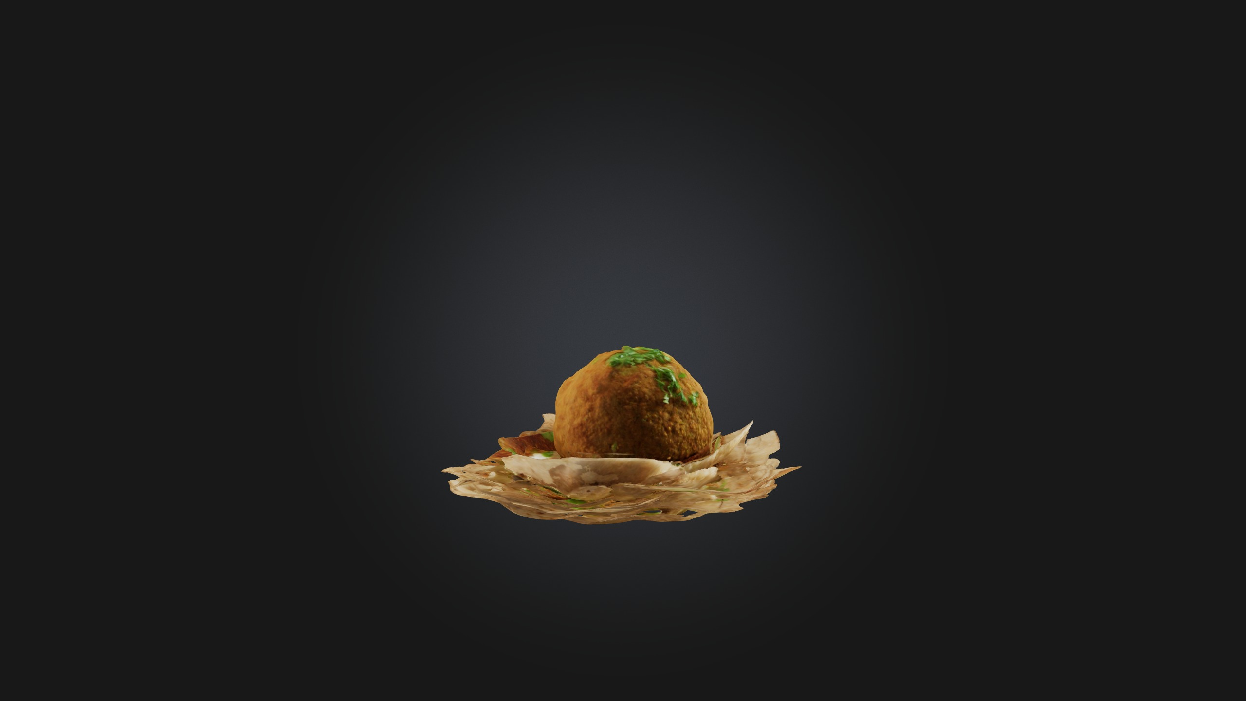 Falafel Model Low-poly 3D model_6