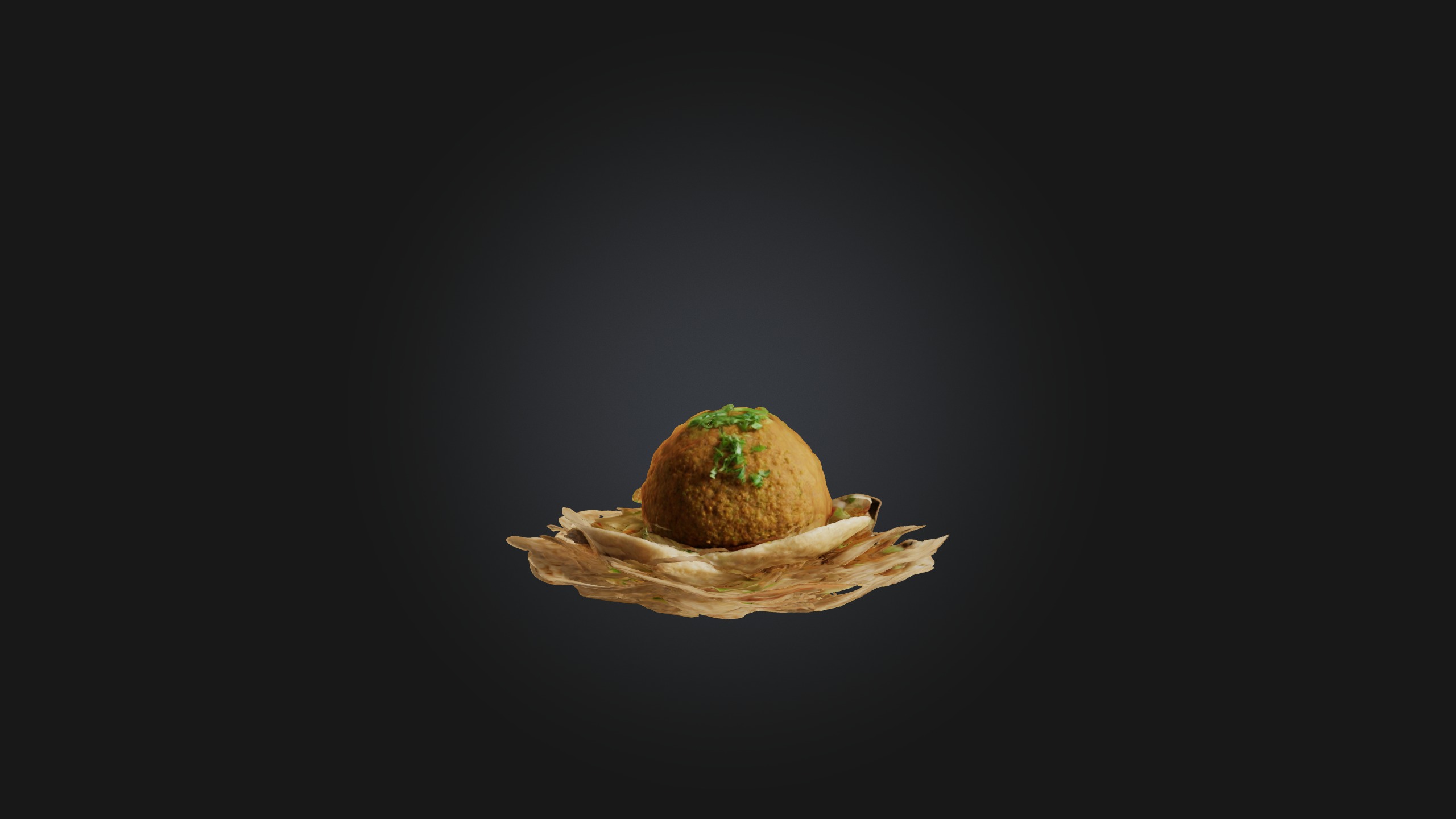 Falafel Model Low-poly 3D model_4