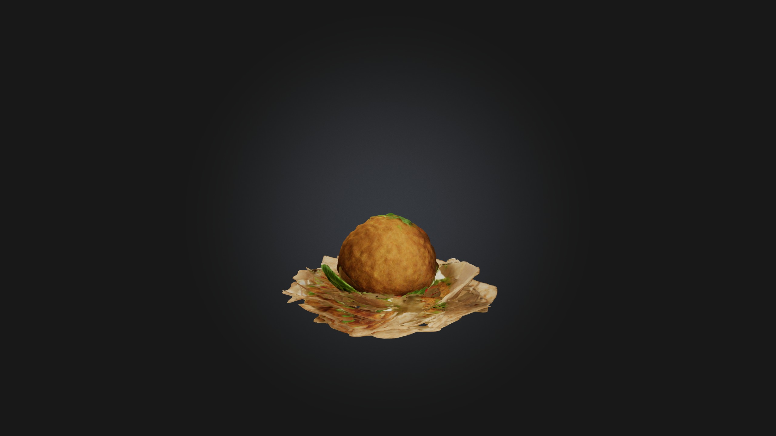 Falafel Model Low-poly 3D model_9