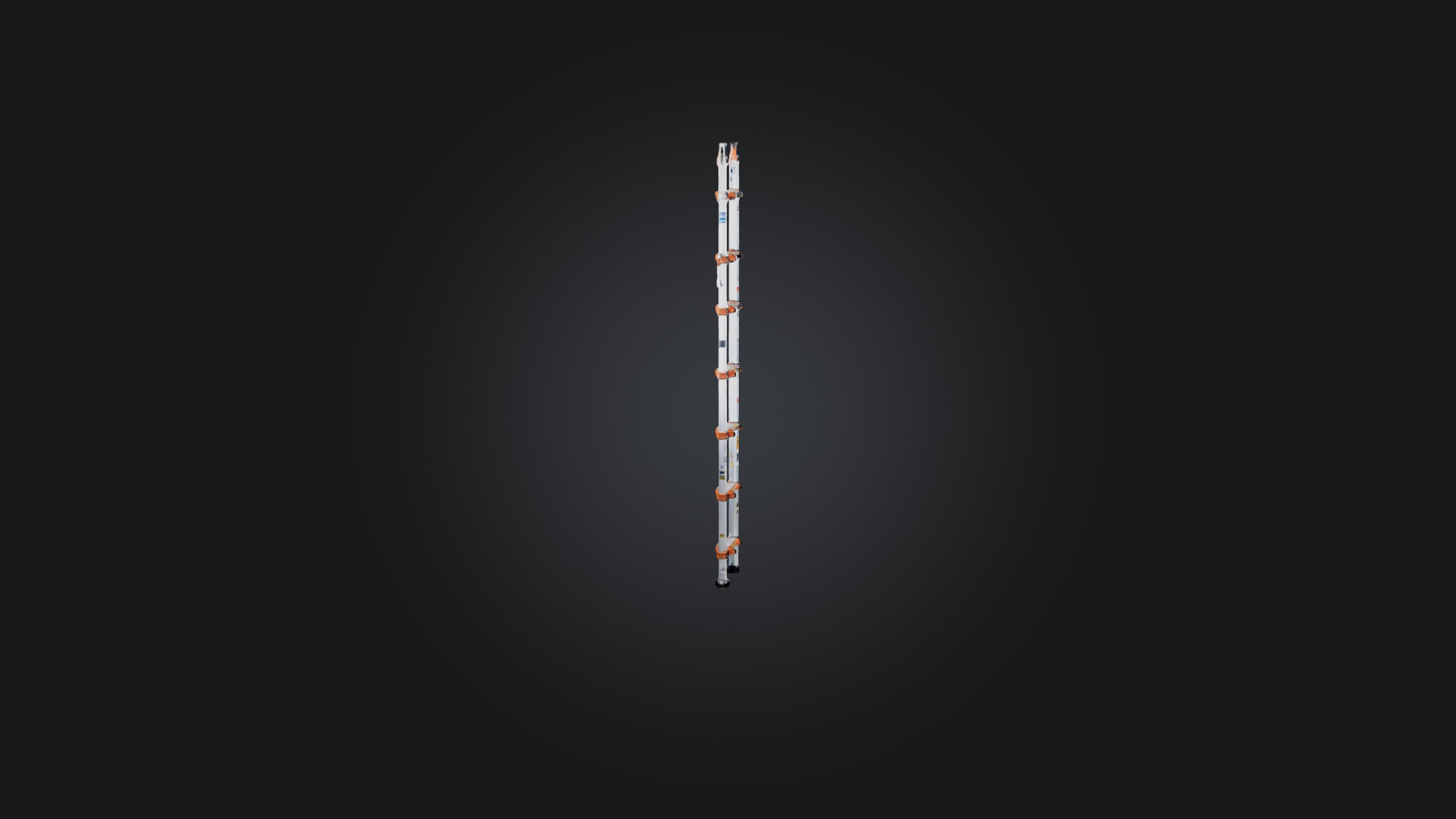 Extension Ladder Low-poly 3D model_1