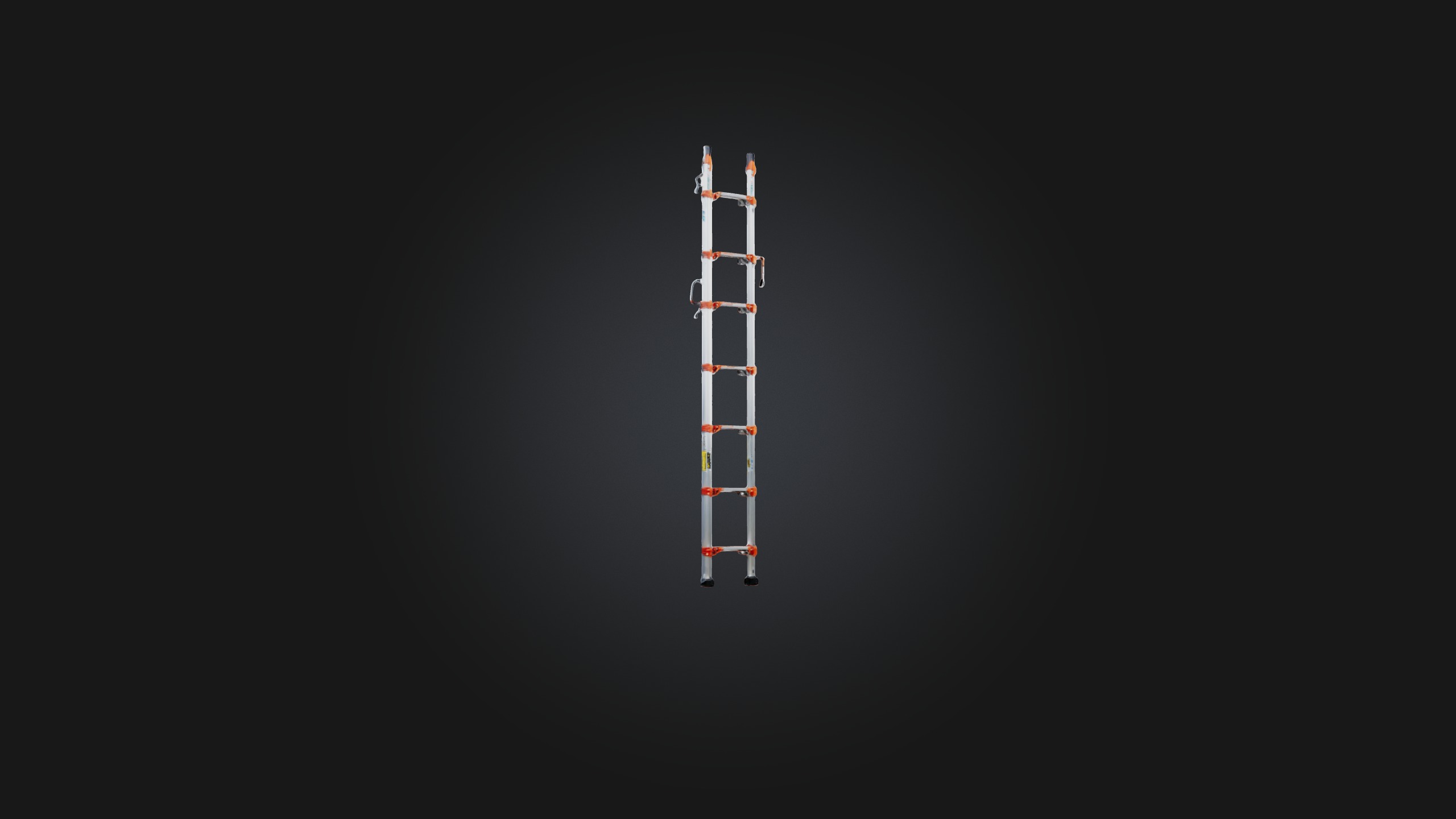 Extension Ladder Low-poly 3D model_6