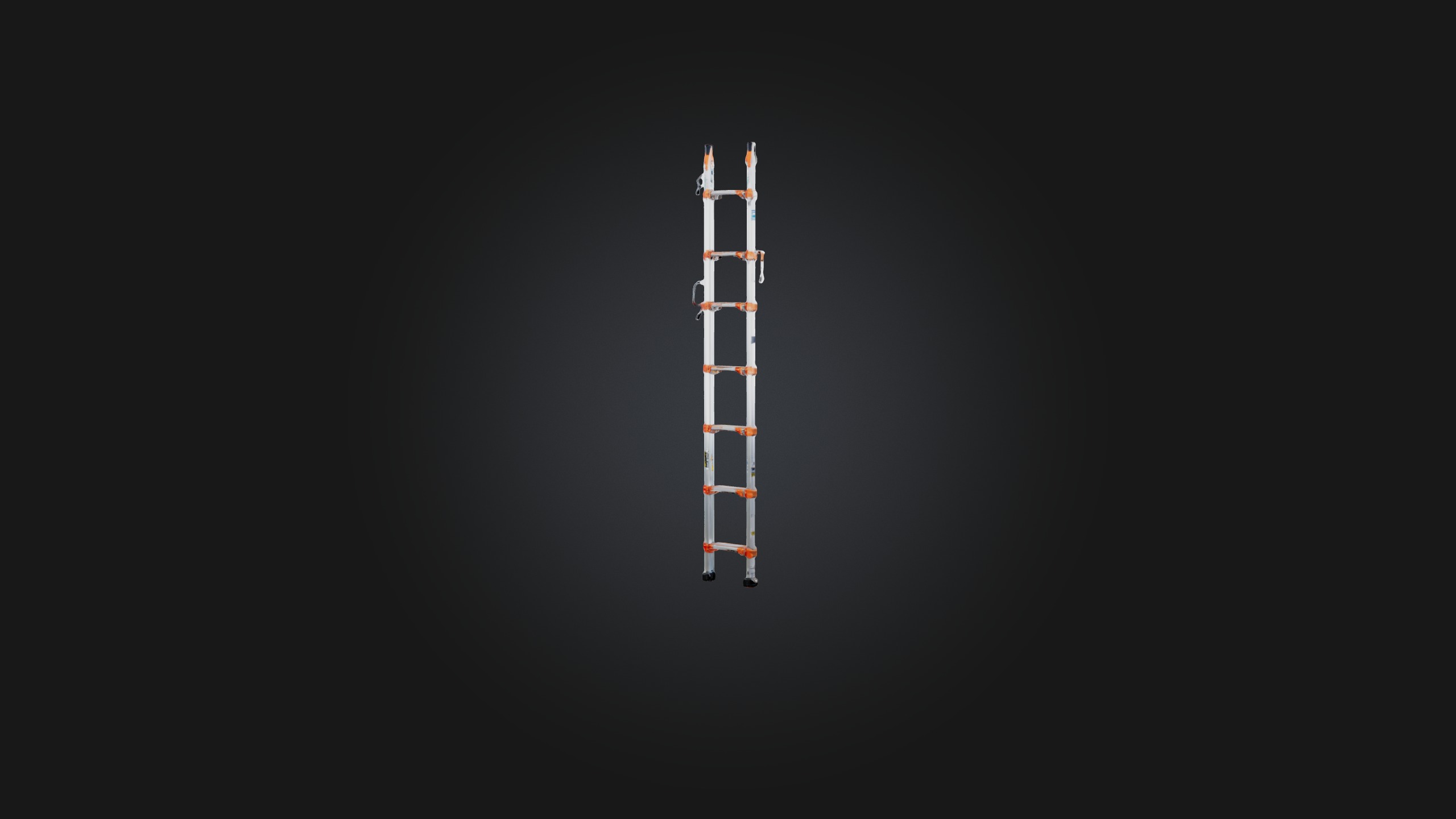 Extension Ladder Low-poly 3D model_4