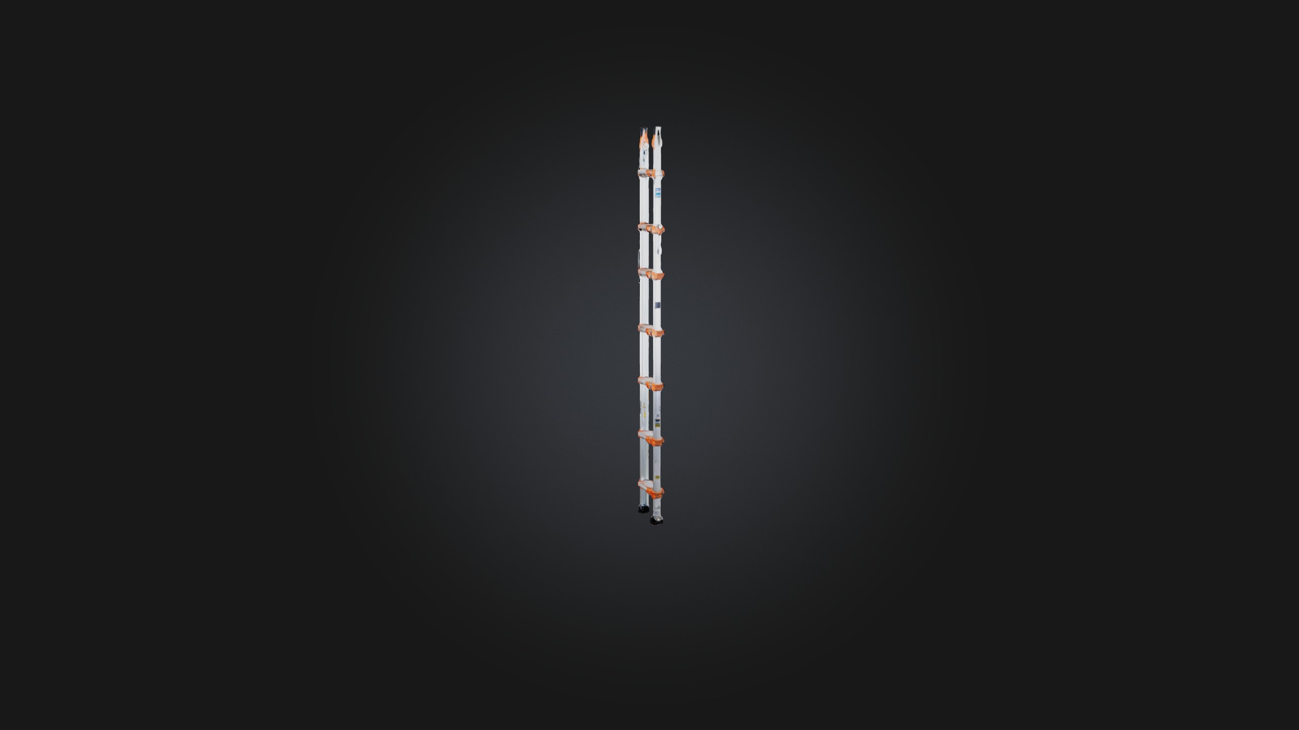 Extension Ladder Low-poly 3D model_3