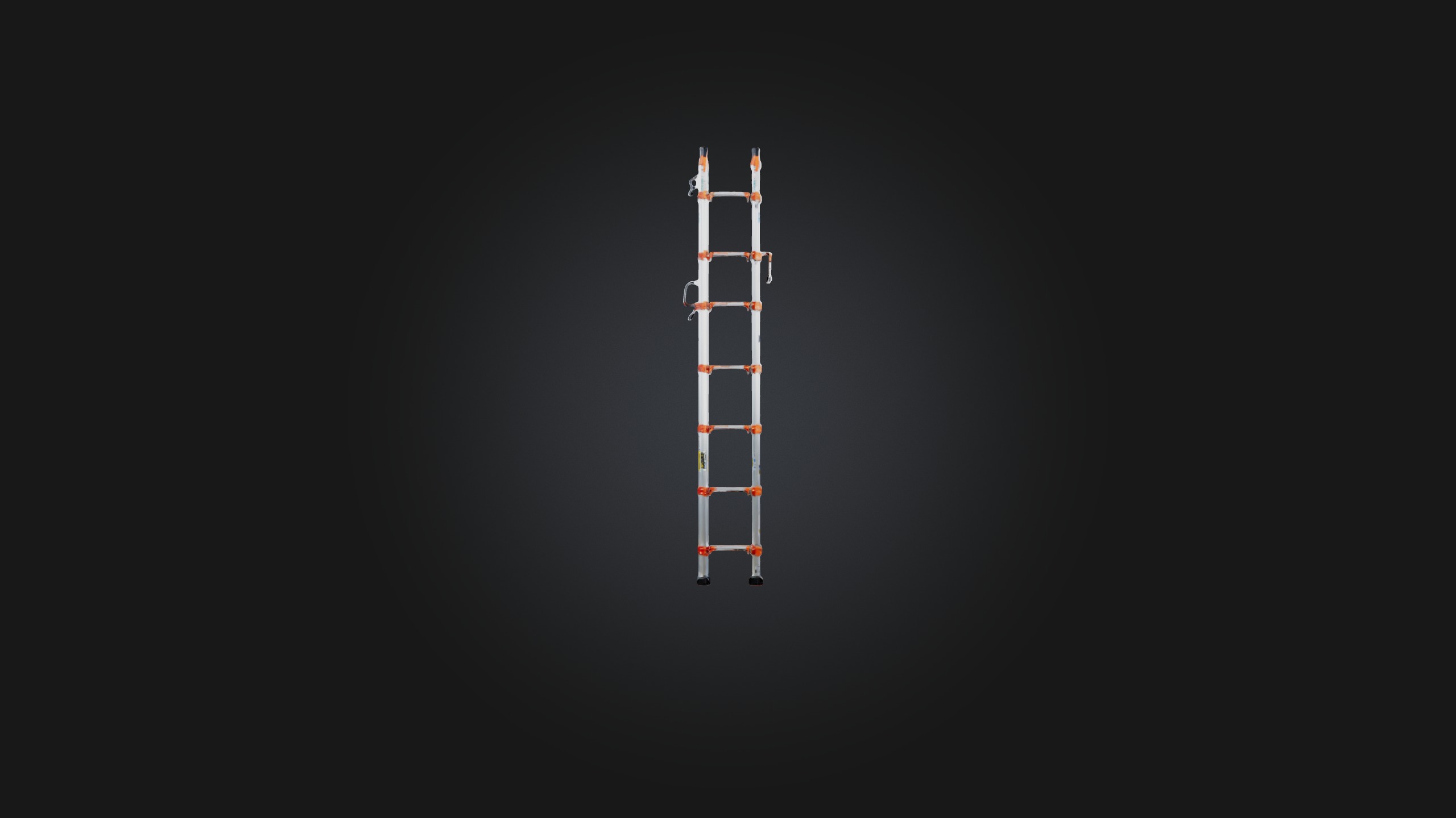 Extension Ladder Low-poly 3D model_5