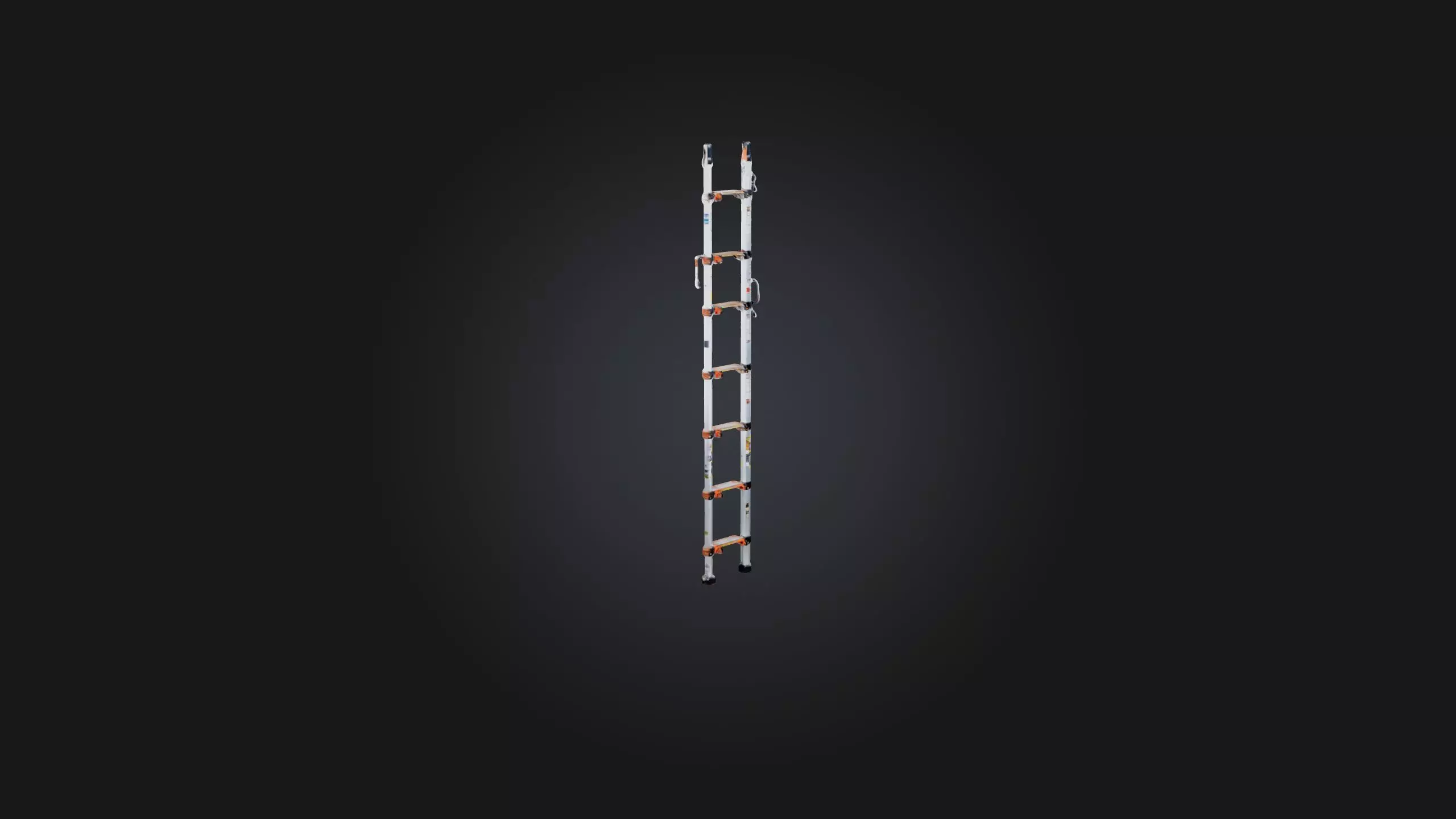 Extension Ladder Low-poly 3D model_0