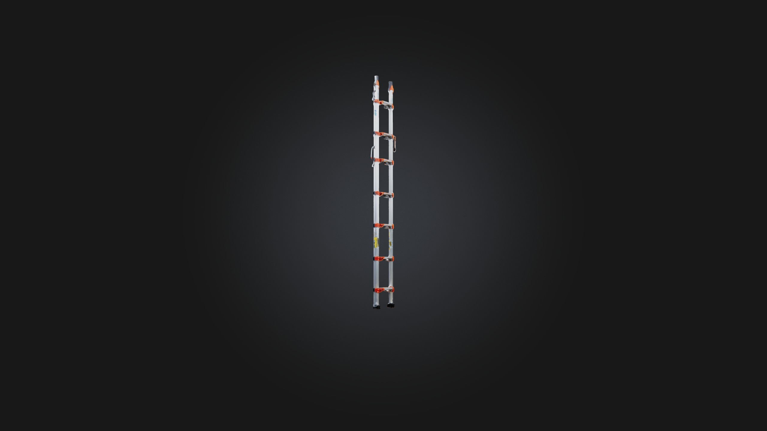 Extension Ladder Low-poly 3D model_7