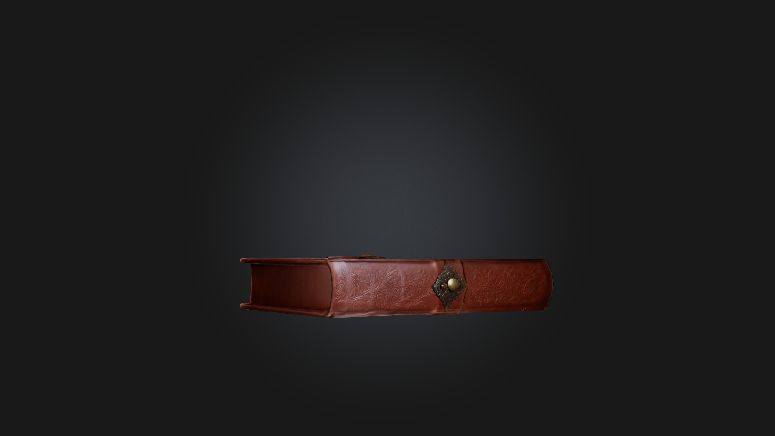 Embossed Leather Photo Album Low-poly 3D model_5