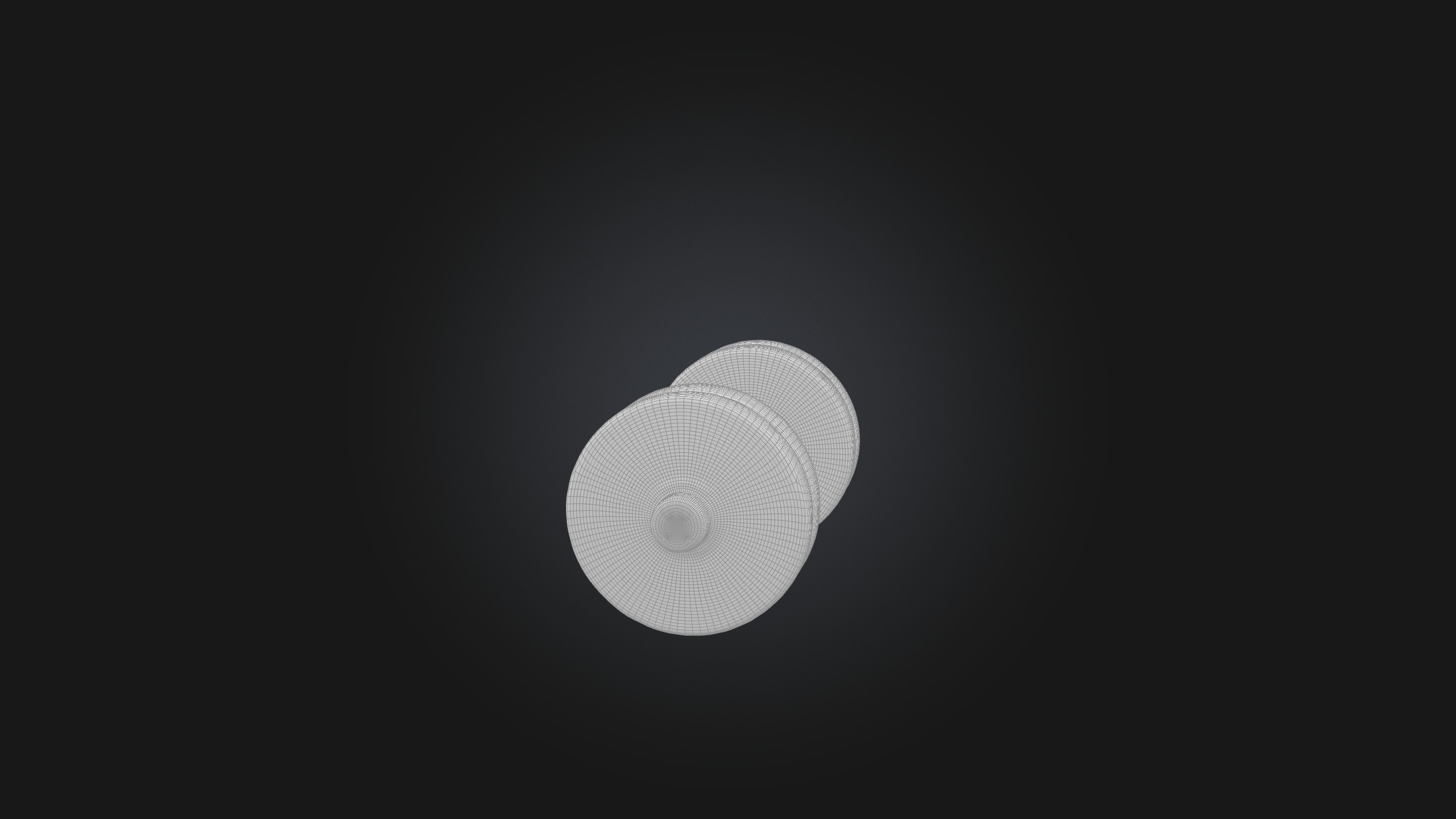 Dumbbell Connector Low-poly 3D model_2