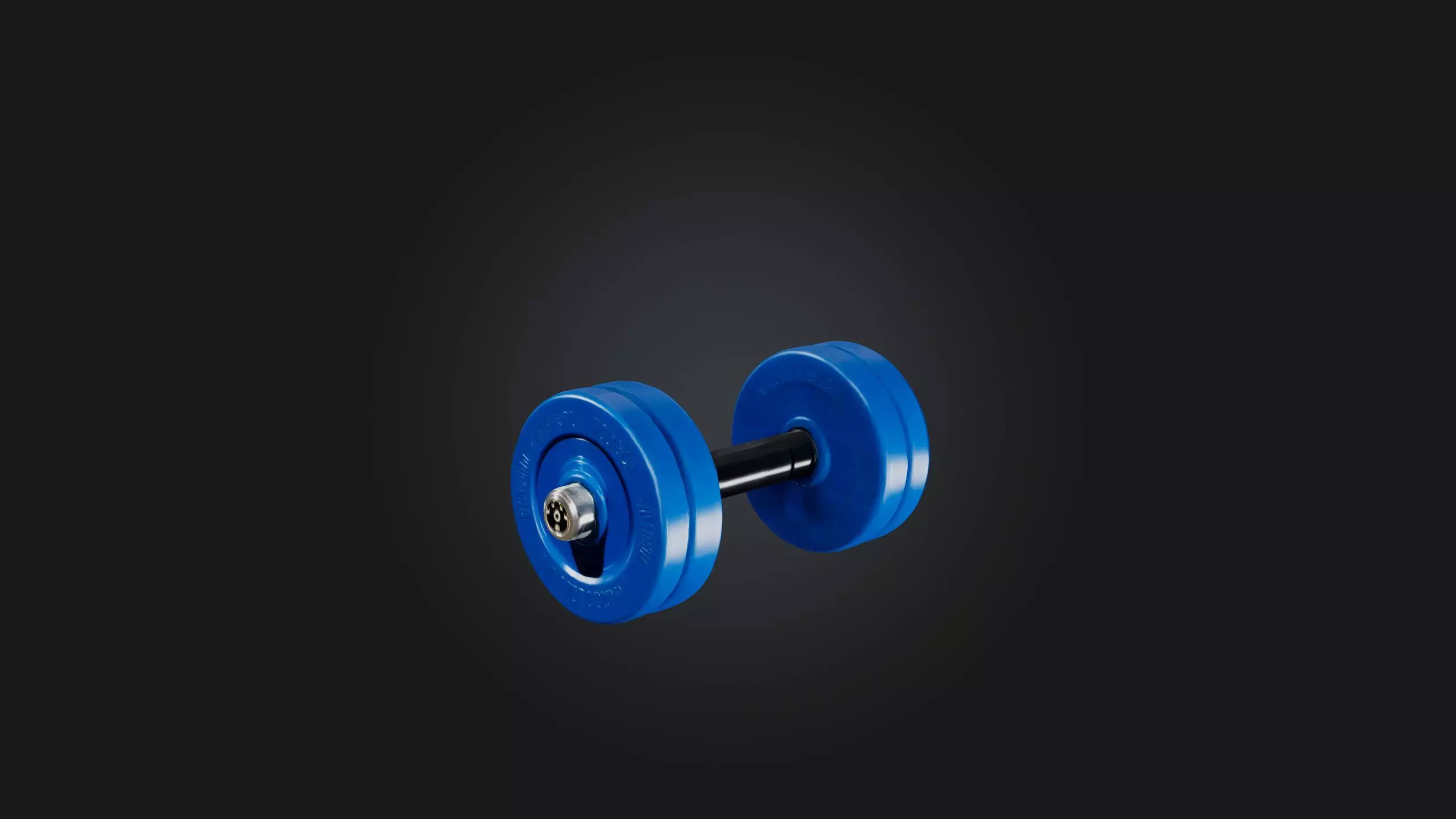 Dumbbell Connector Low-poly 3D model_0