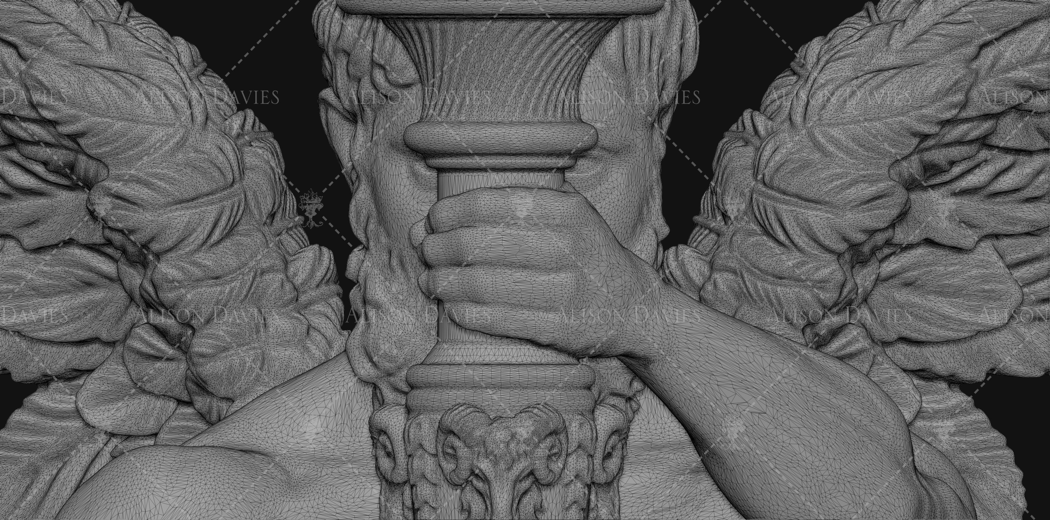 Ornate French Antique 18th century Lantern 3d print file 3D print model_4