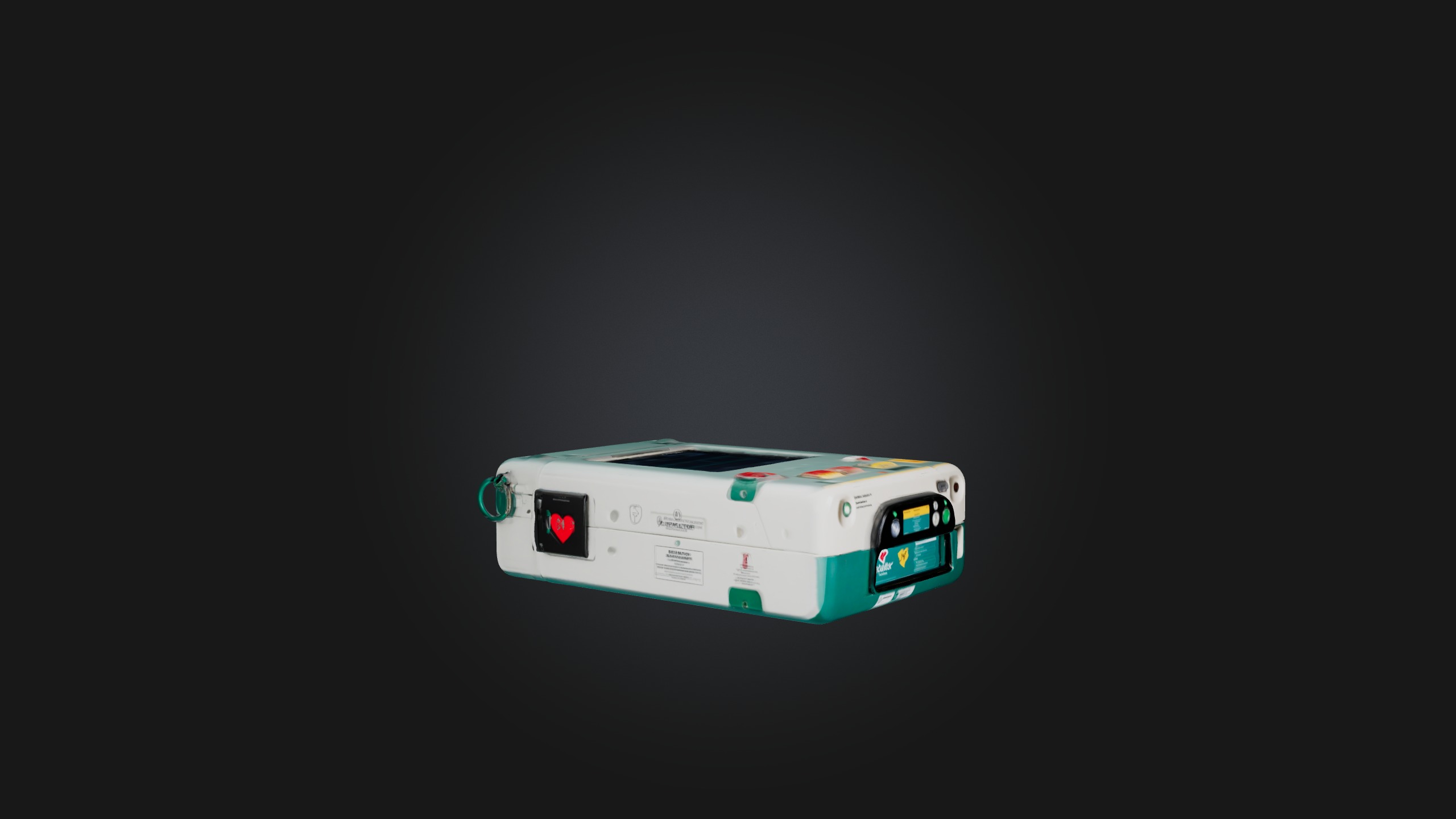 Defibrillator Low-poly 3D model_4