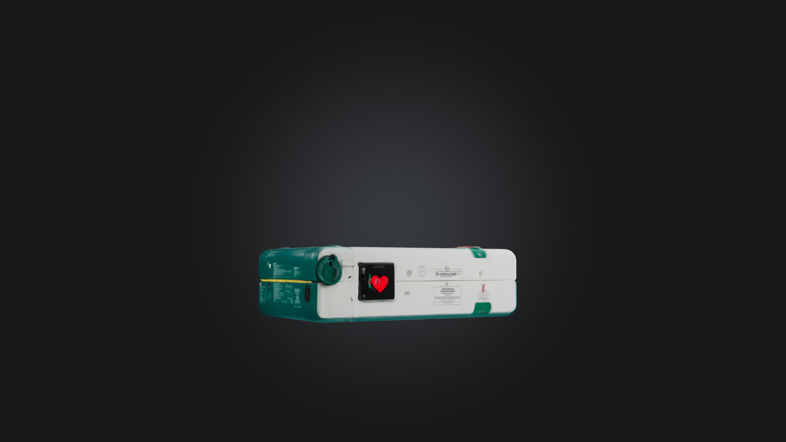 Defibrillator Low-poly 3D model_6