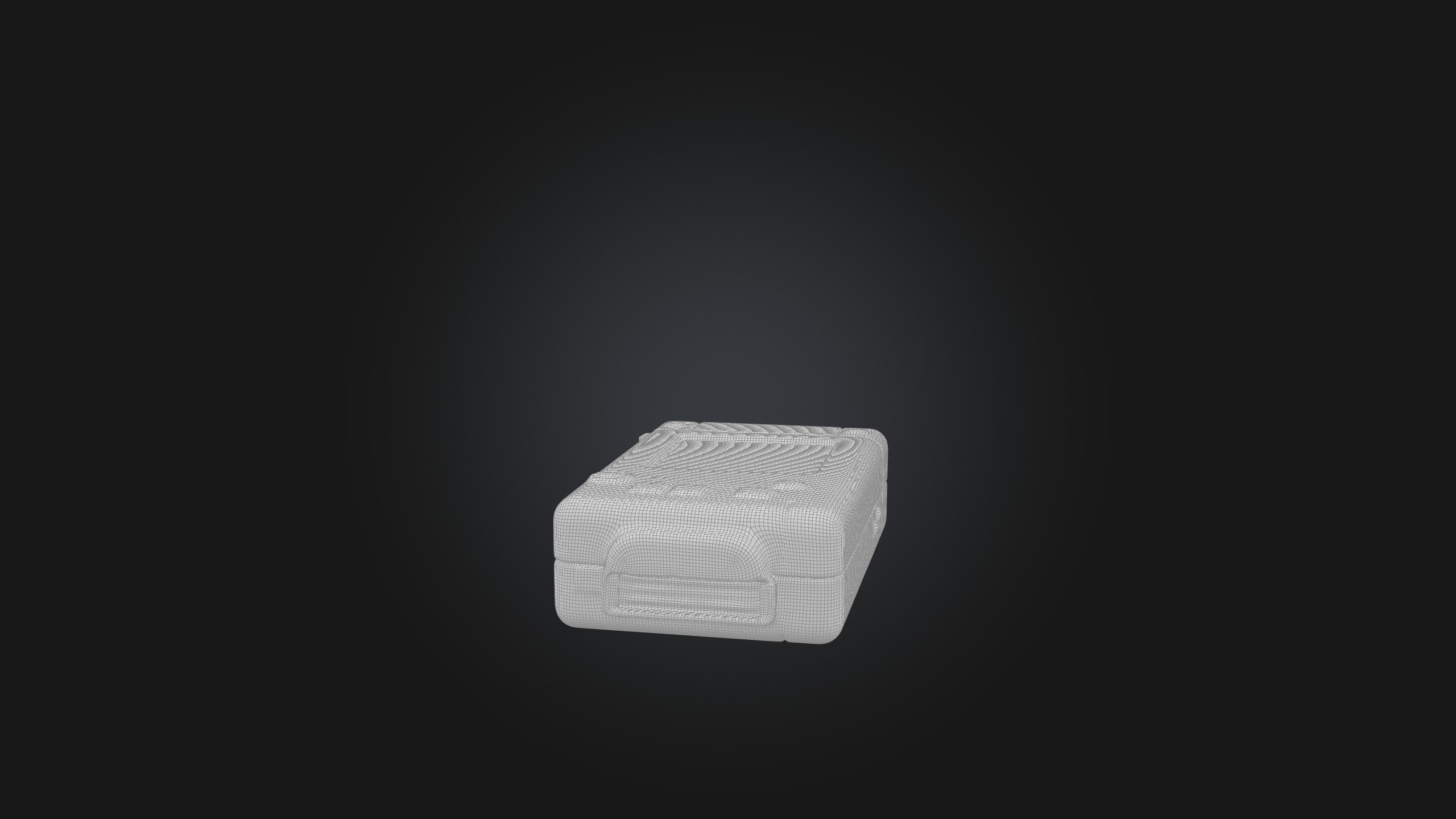 Defibrillator Low-poly 3D model_2