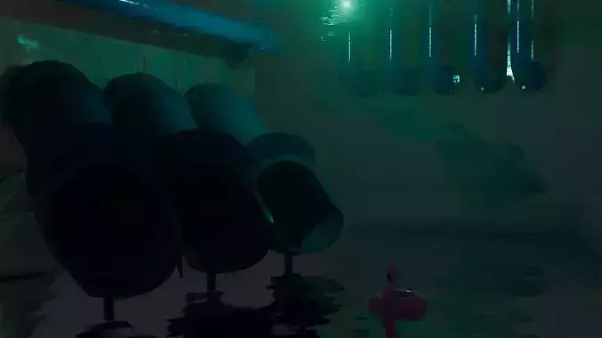 PoolRooms 3d Model No Material