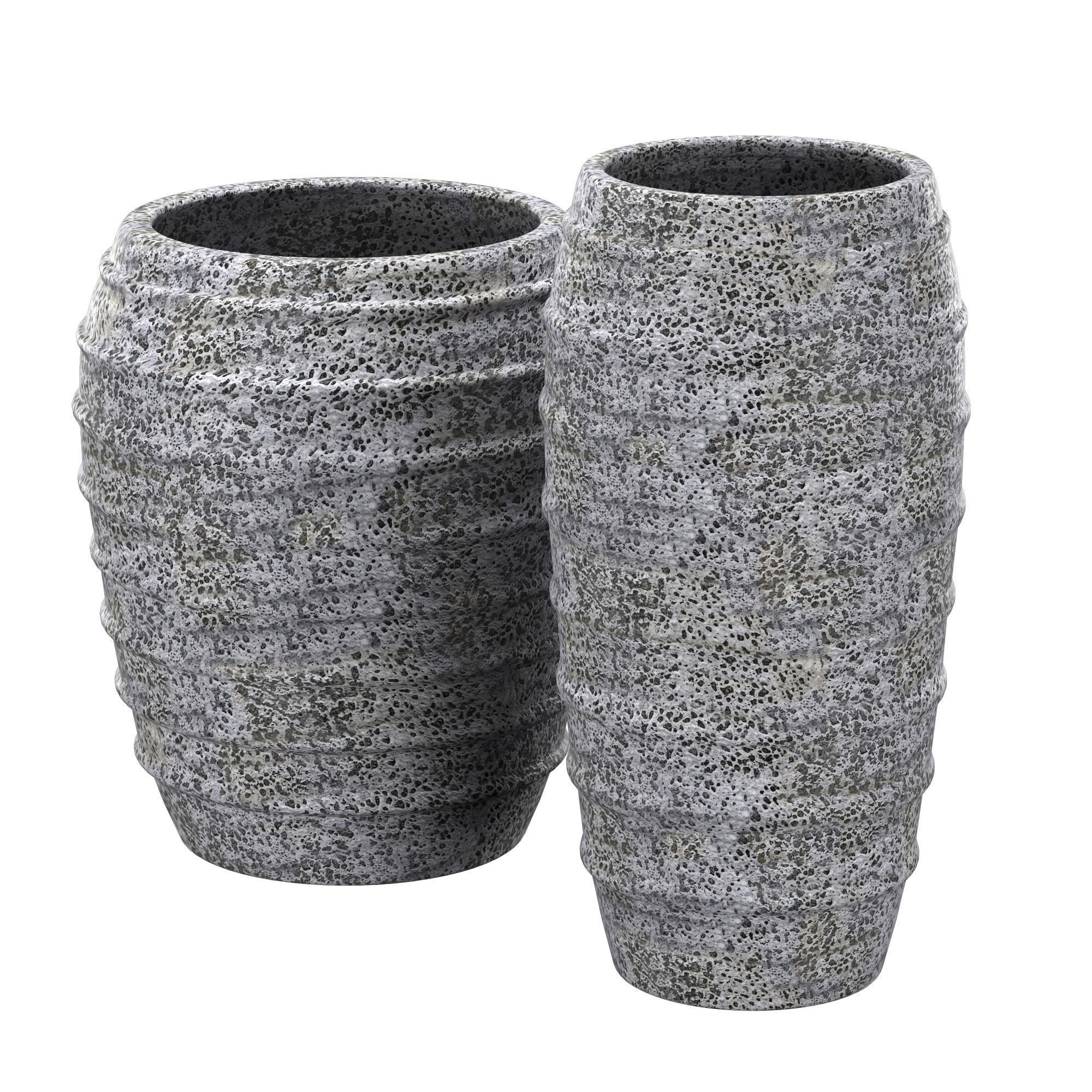 Ancient Saturn Urn pots 3D model_2