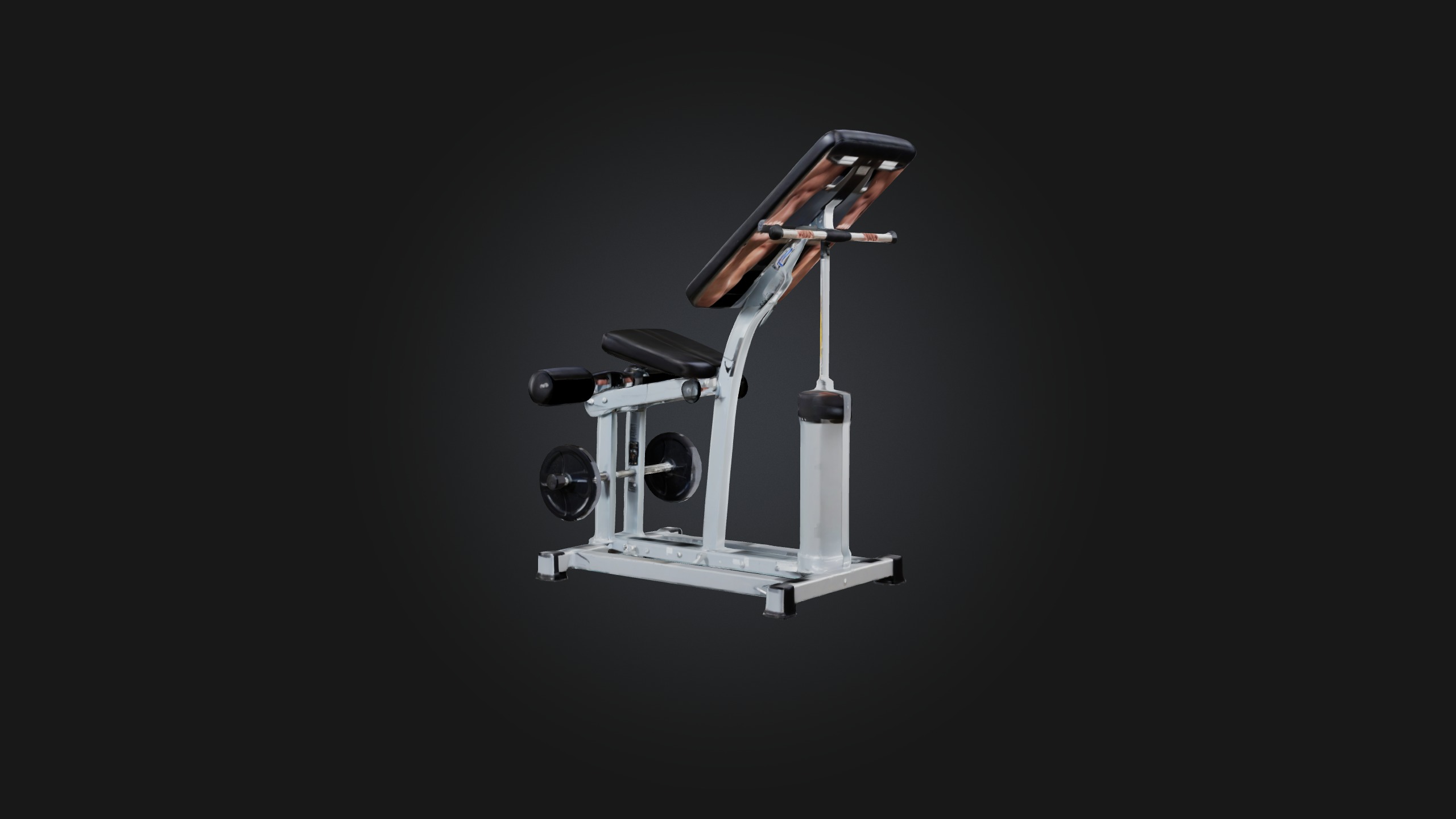 Calf Raise Machine Low-poly 3D model_4
