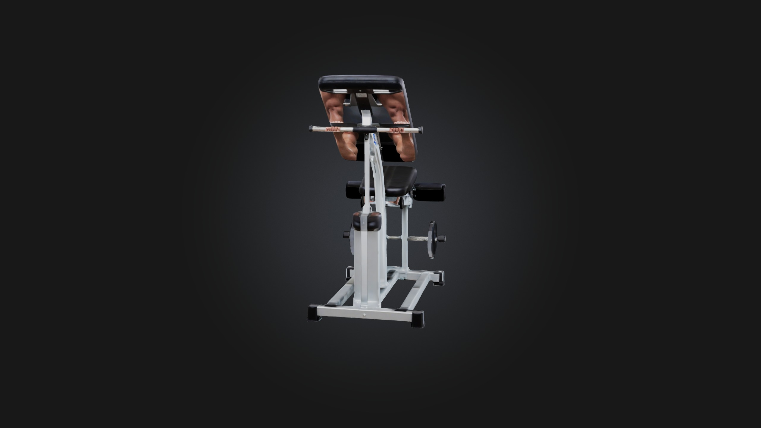 Calf Raise Machine Low-poly 3D model_1