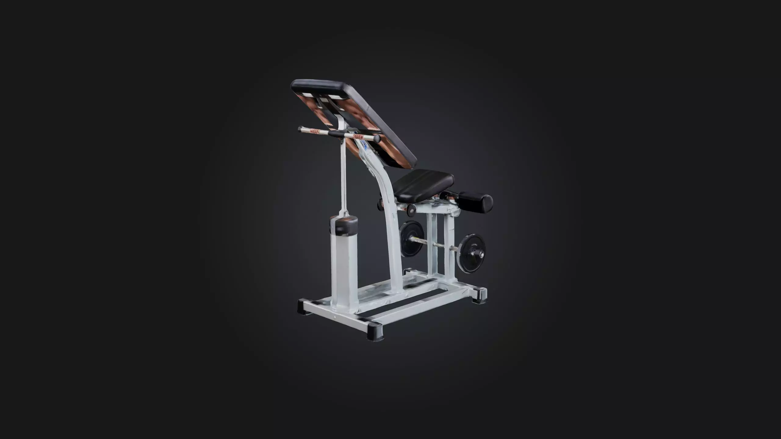 Calf Raise Machine Low-poly 3D model_0