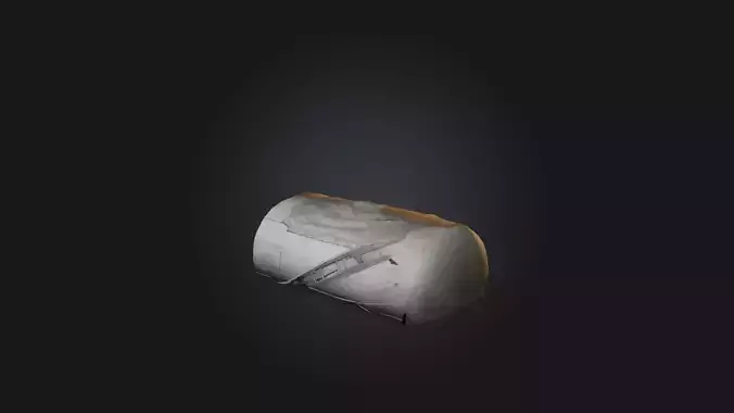 Bottom Round Model Low-poly 3D model