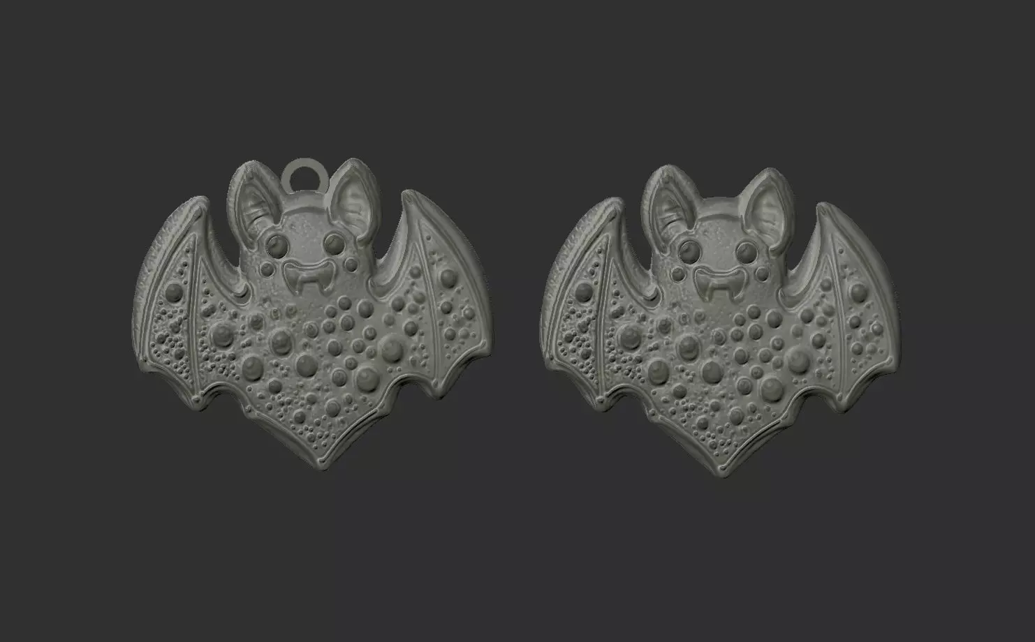 bat cookie decor 3D print model