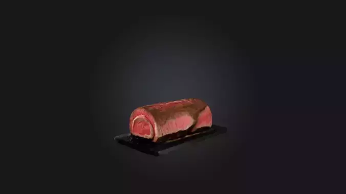 Beef Tenderloin Model Low-poly 3D model