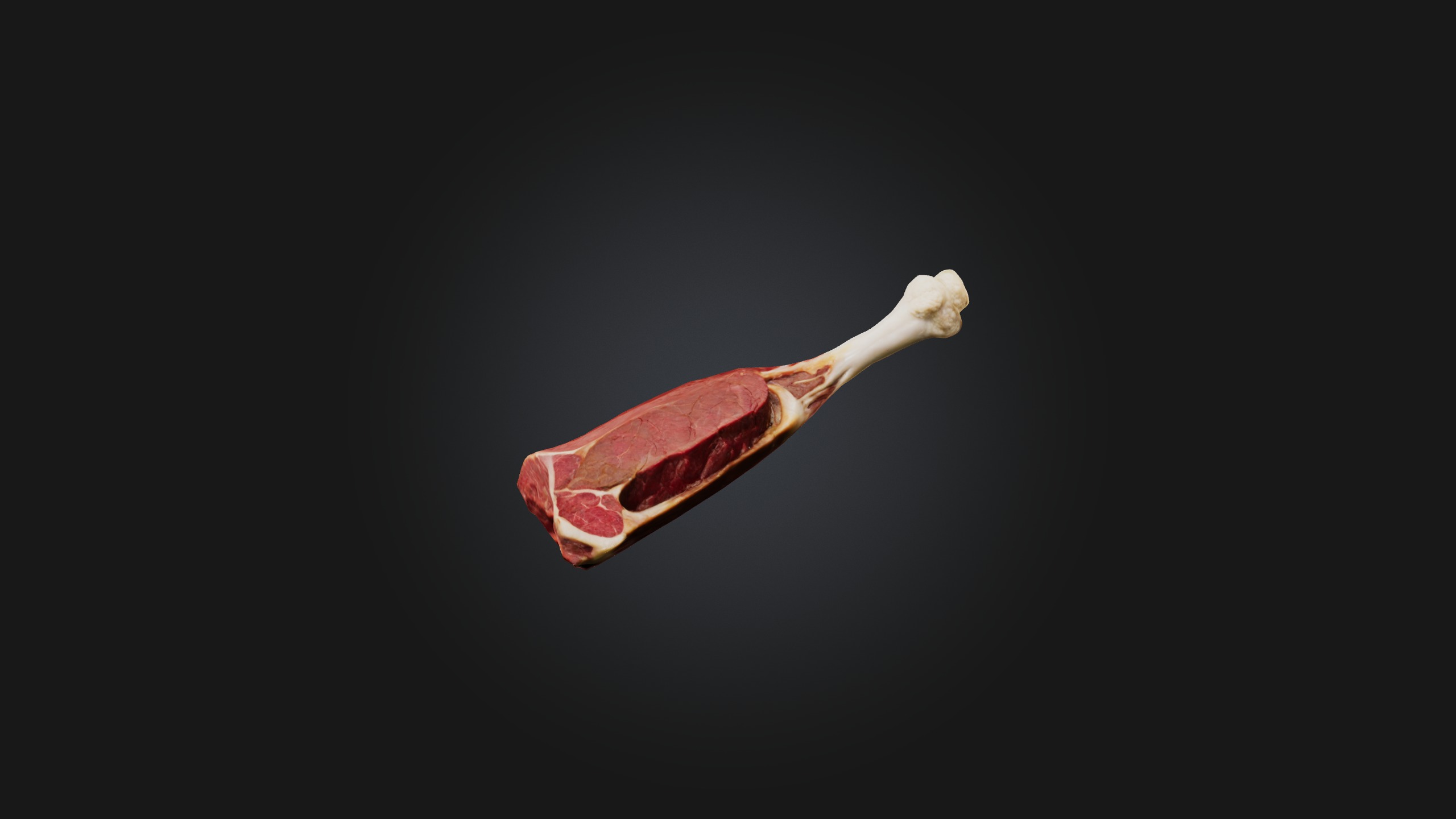 Beef Shank Model Low-poly 3D model_4