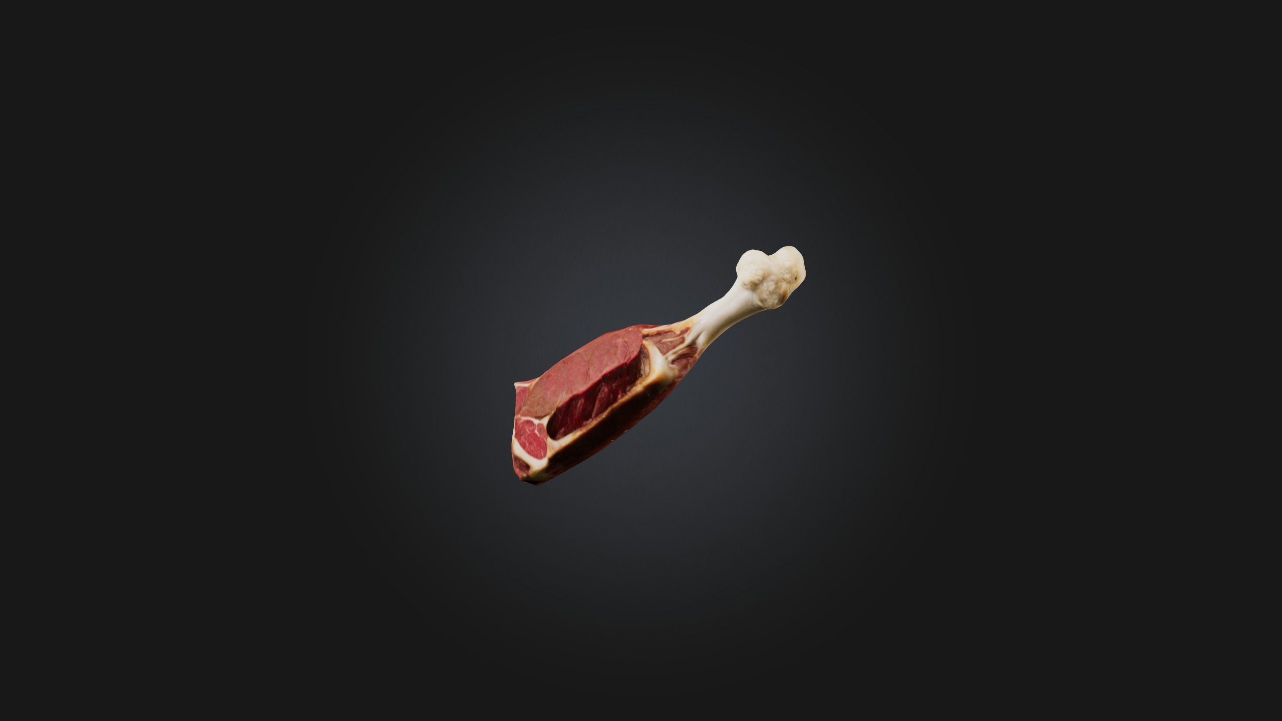 Beef Shank Model Low-poly 3D model_1
