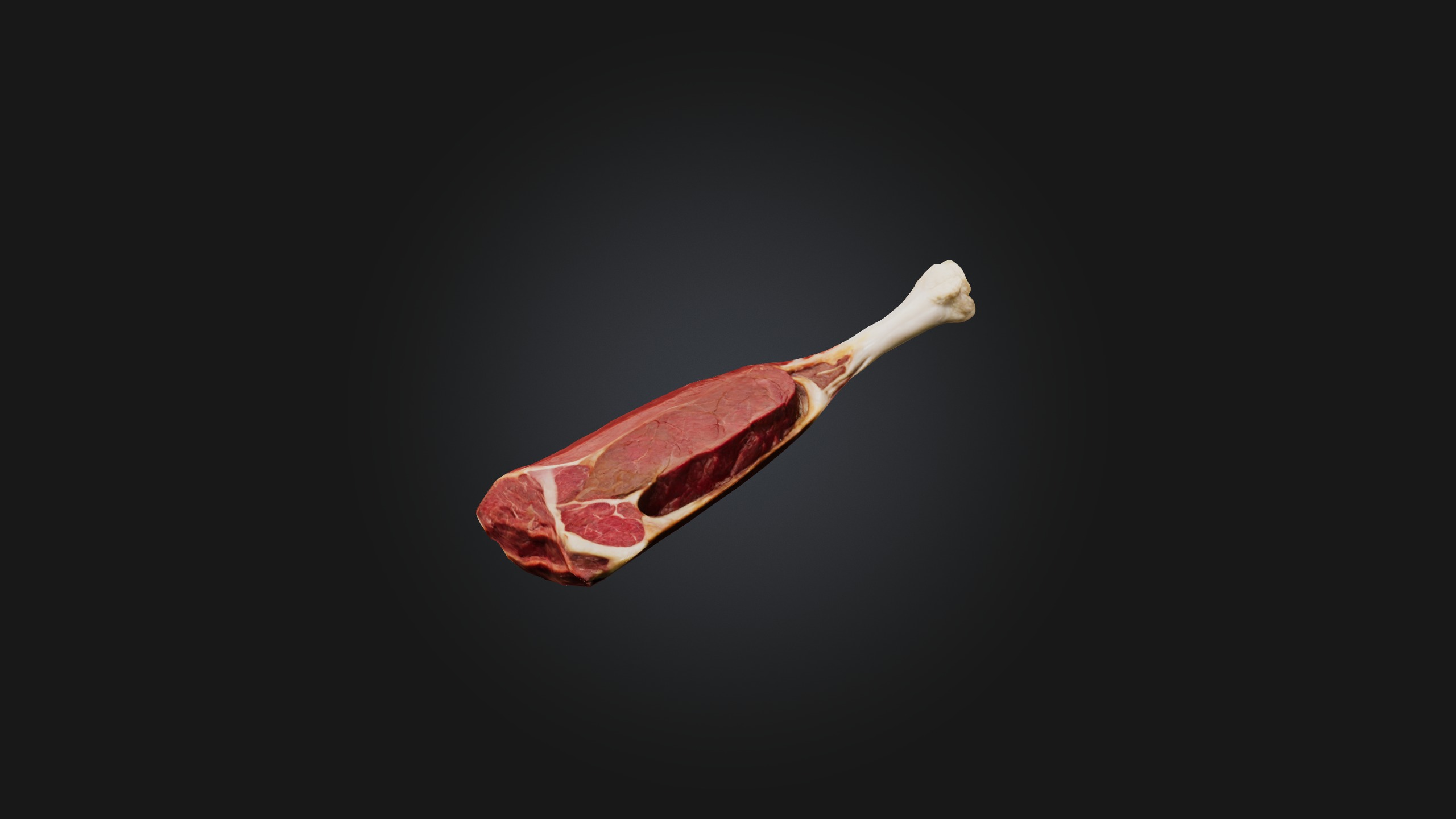 Beef Shank Model Low-poly 3D model_5