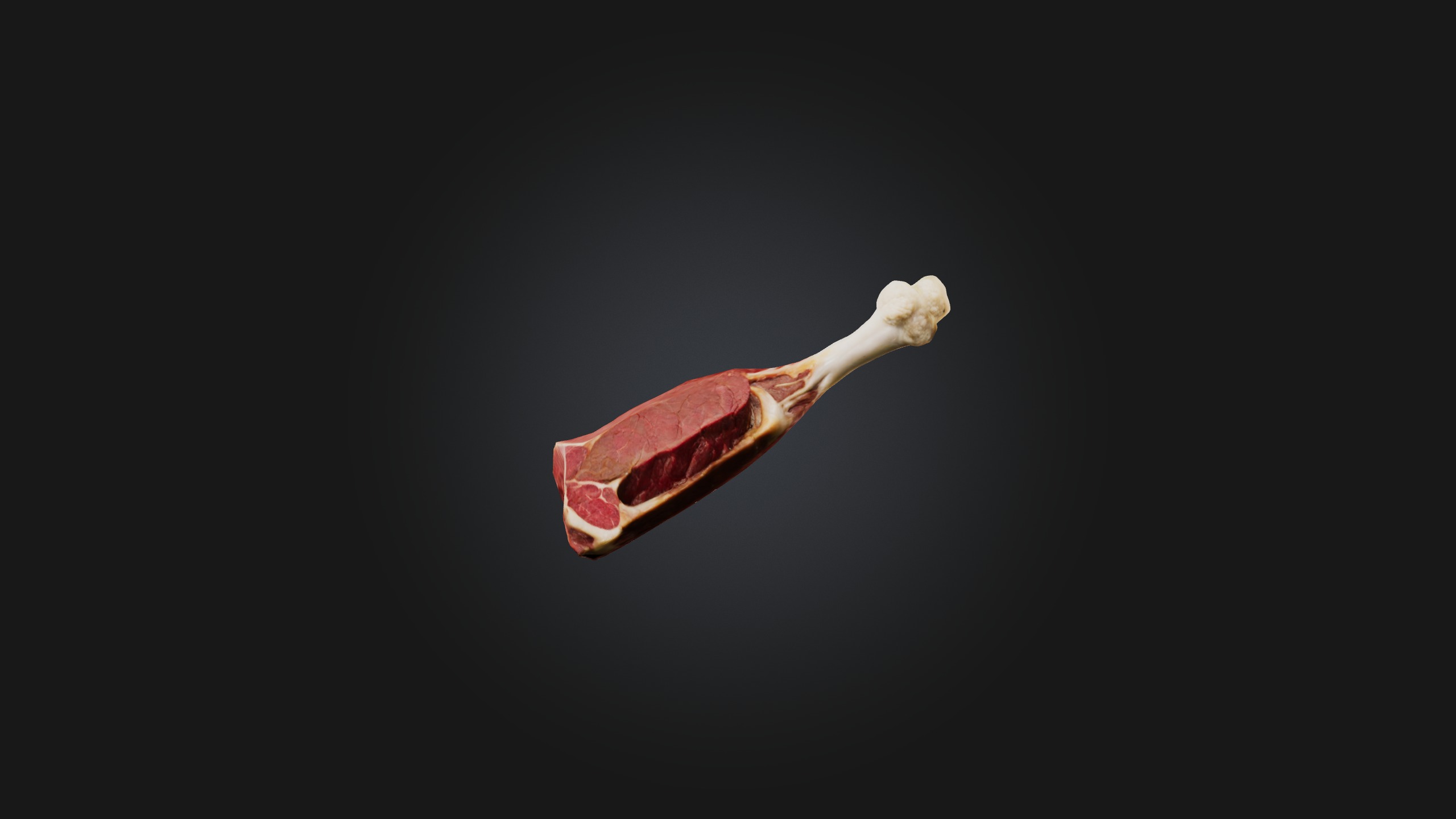 Beef Shank Model Low-poly 3D model_3