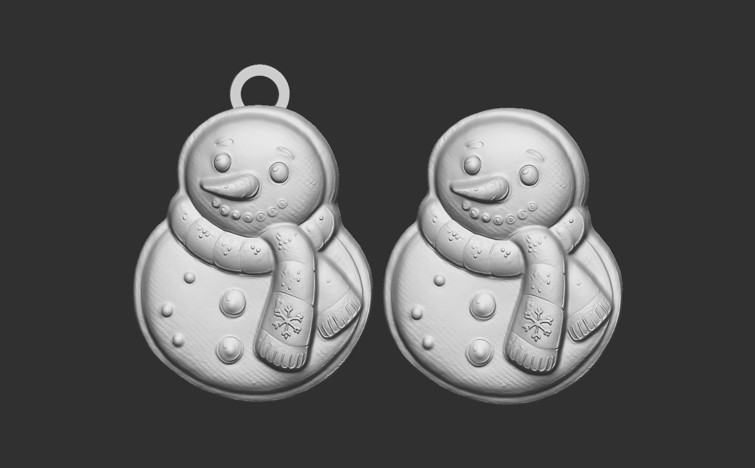 frozen christmas decor  3D print model_10