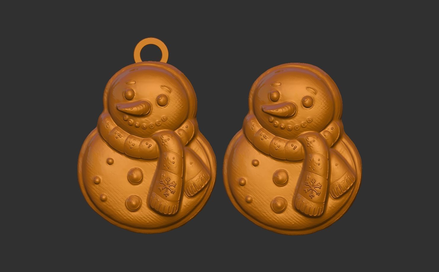 frozen christmas decor  3D print model_7