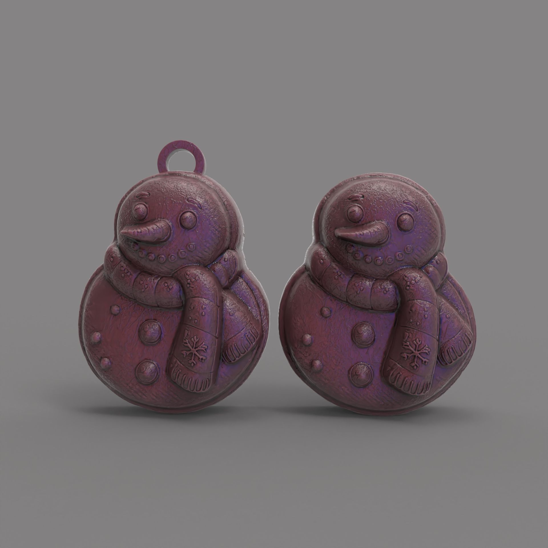 frozen christmas decor  3D print model_2