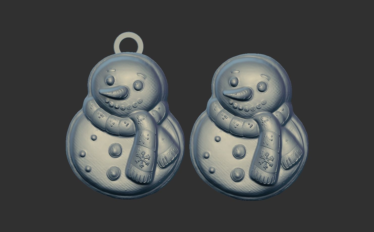frozen christmas decor  3D print model_4