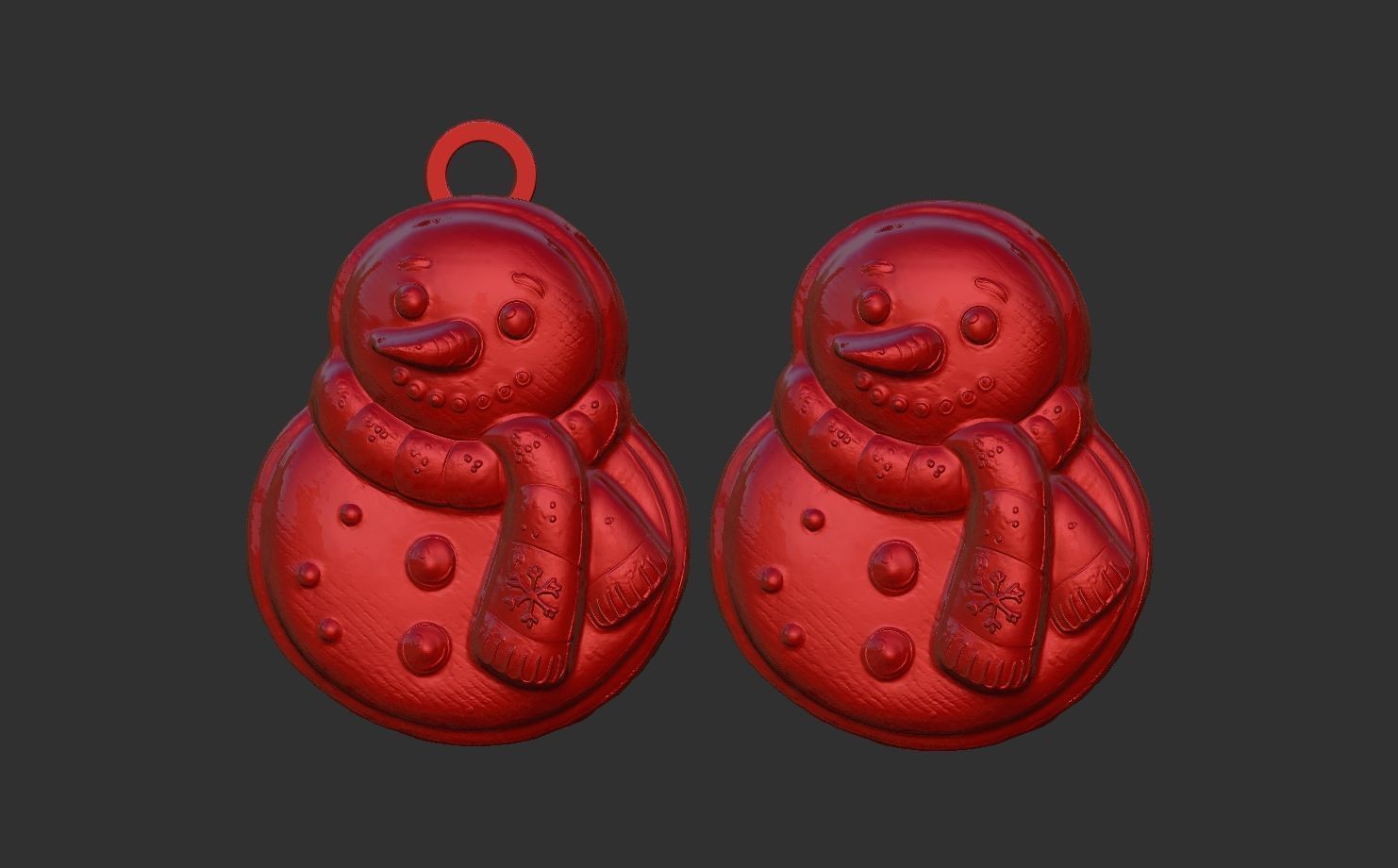 frozen christmas decor  3D print model_9