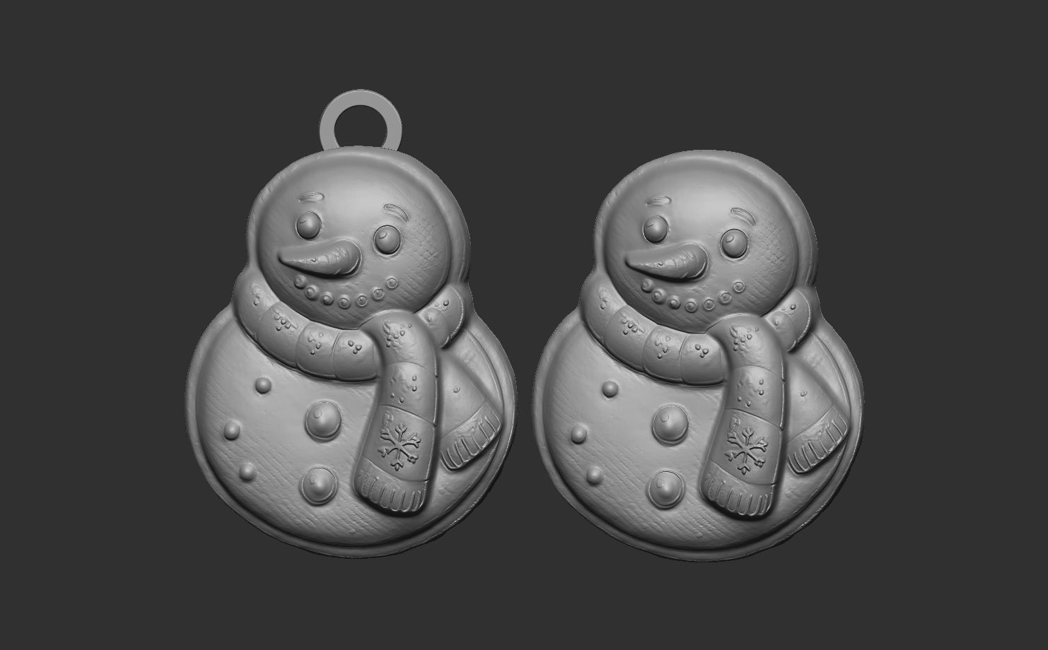frozen christmas decor  3D print model_6