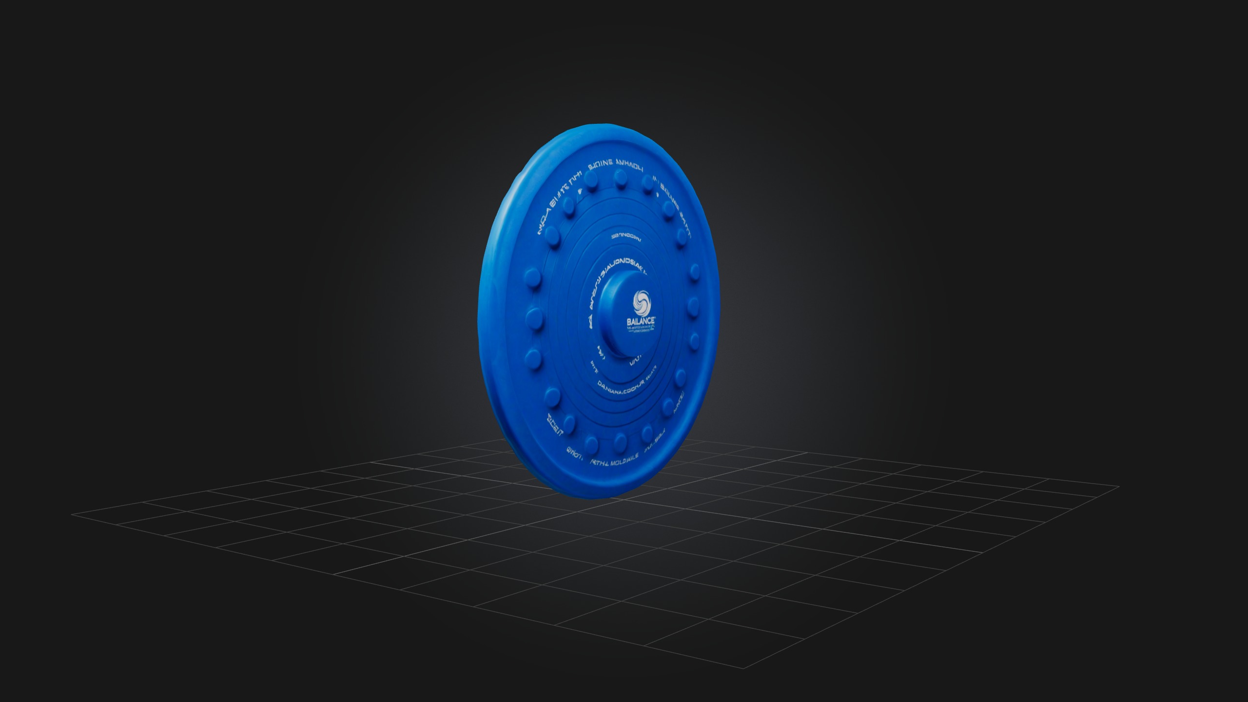 Balance Disc Low-poly 3D model_4