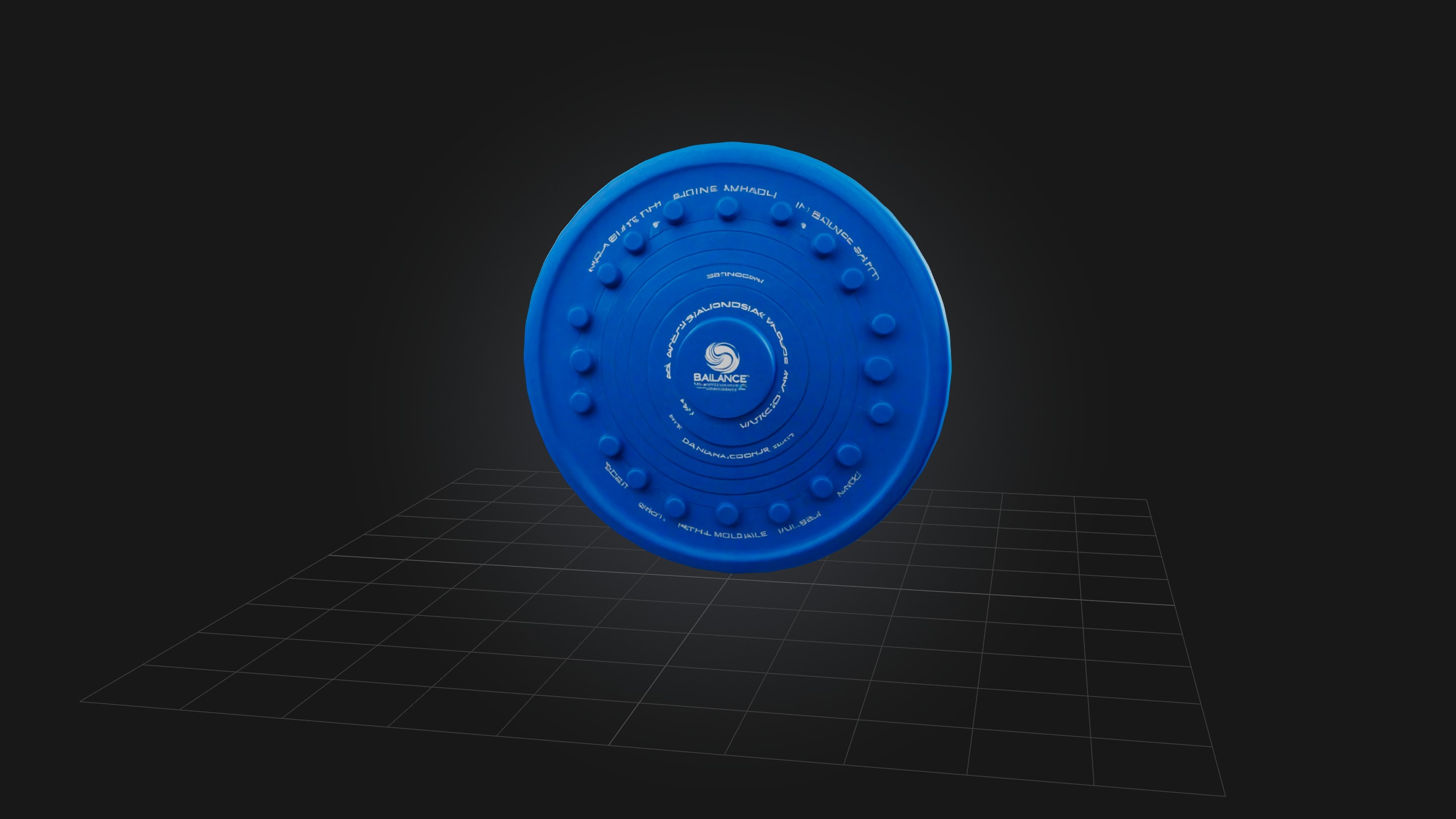 Balance Disc Low-poly 3D model_1