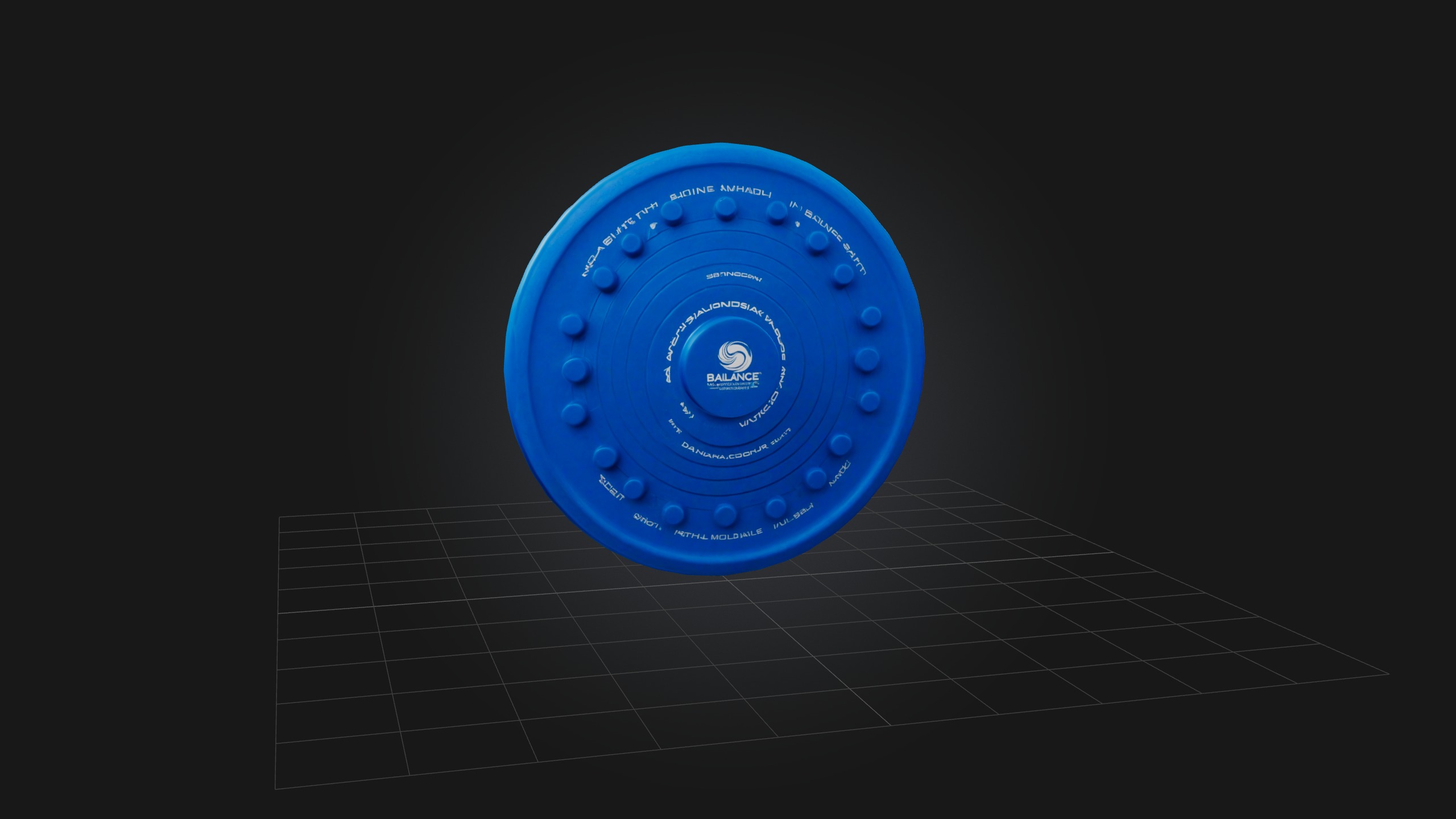 Balance Disc Low-poly 3D model_3