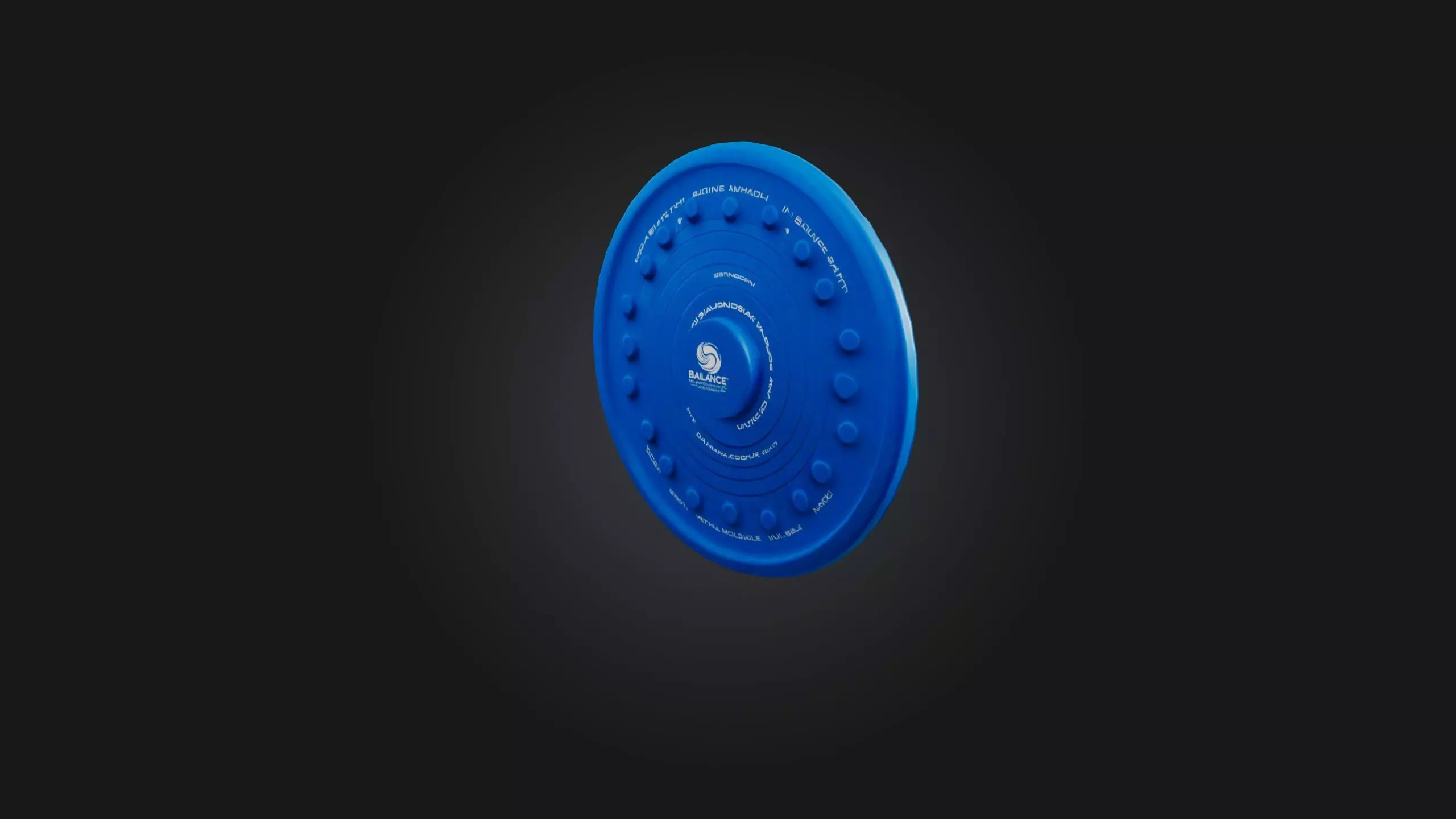 Balance Disc Low-poly 3D model_0