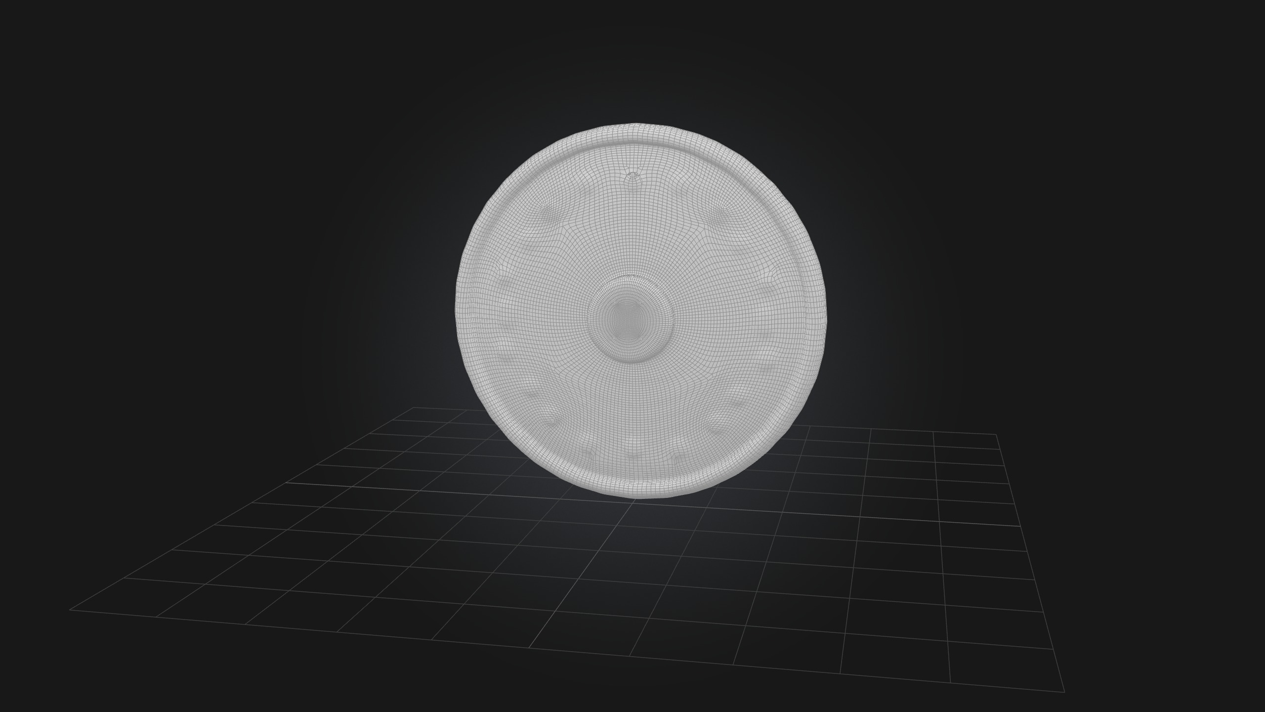 Balance Disc Low-poly 3D model_2