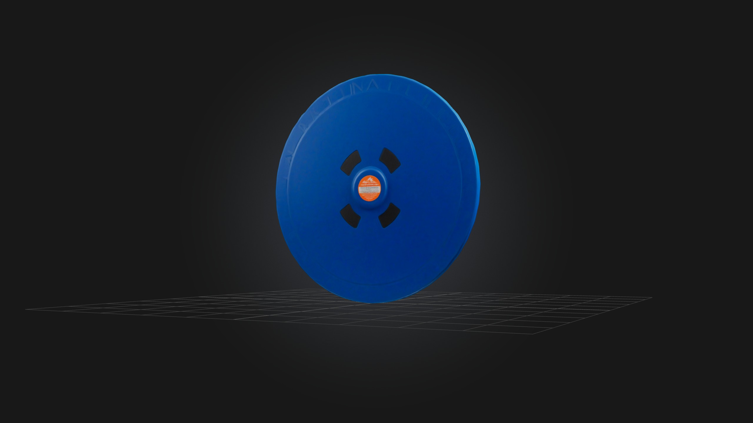 Balance Disc Low-poly 3D model_7